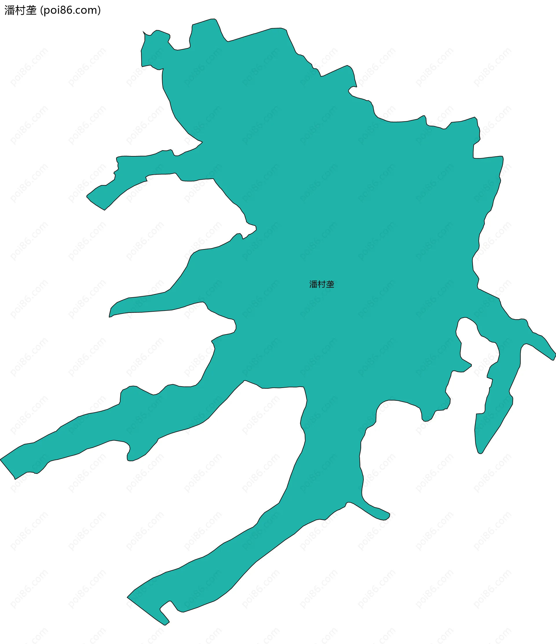 潘村垄边界地图