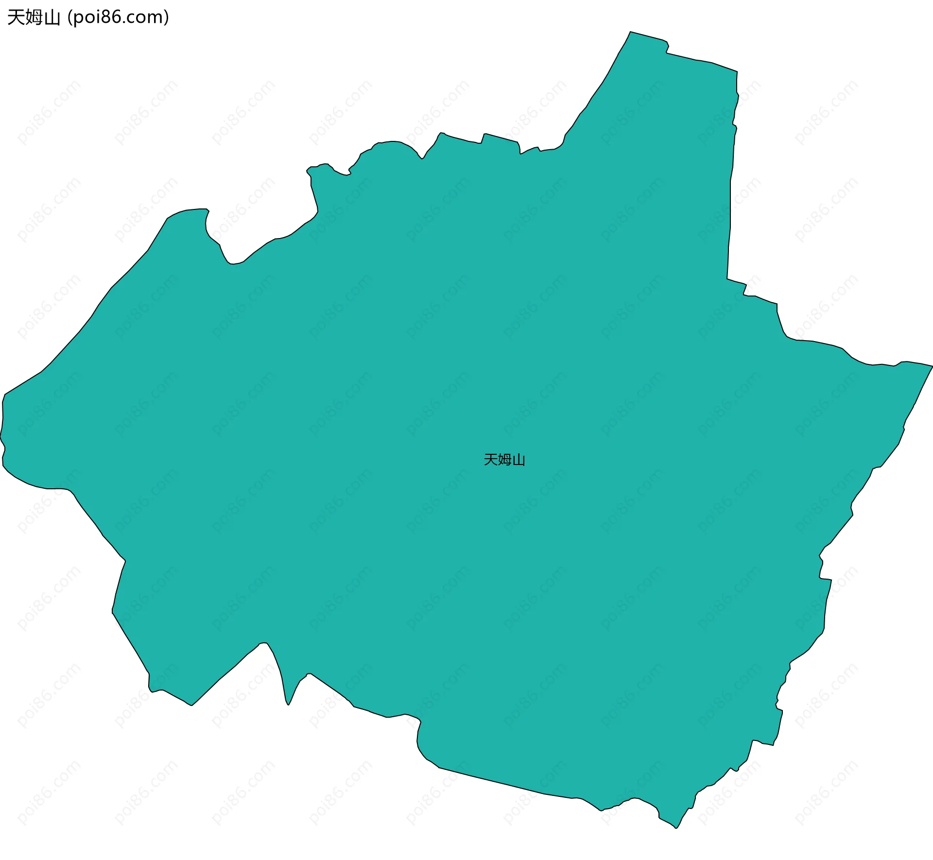 天姆山边界地图