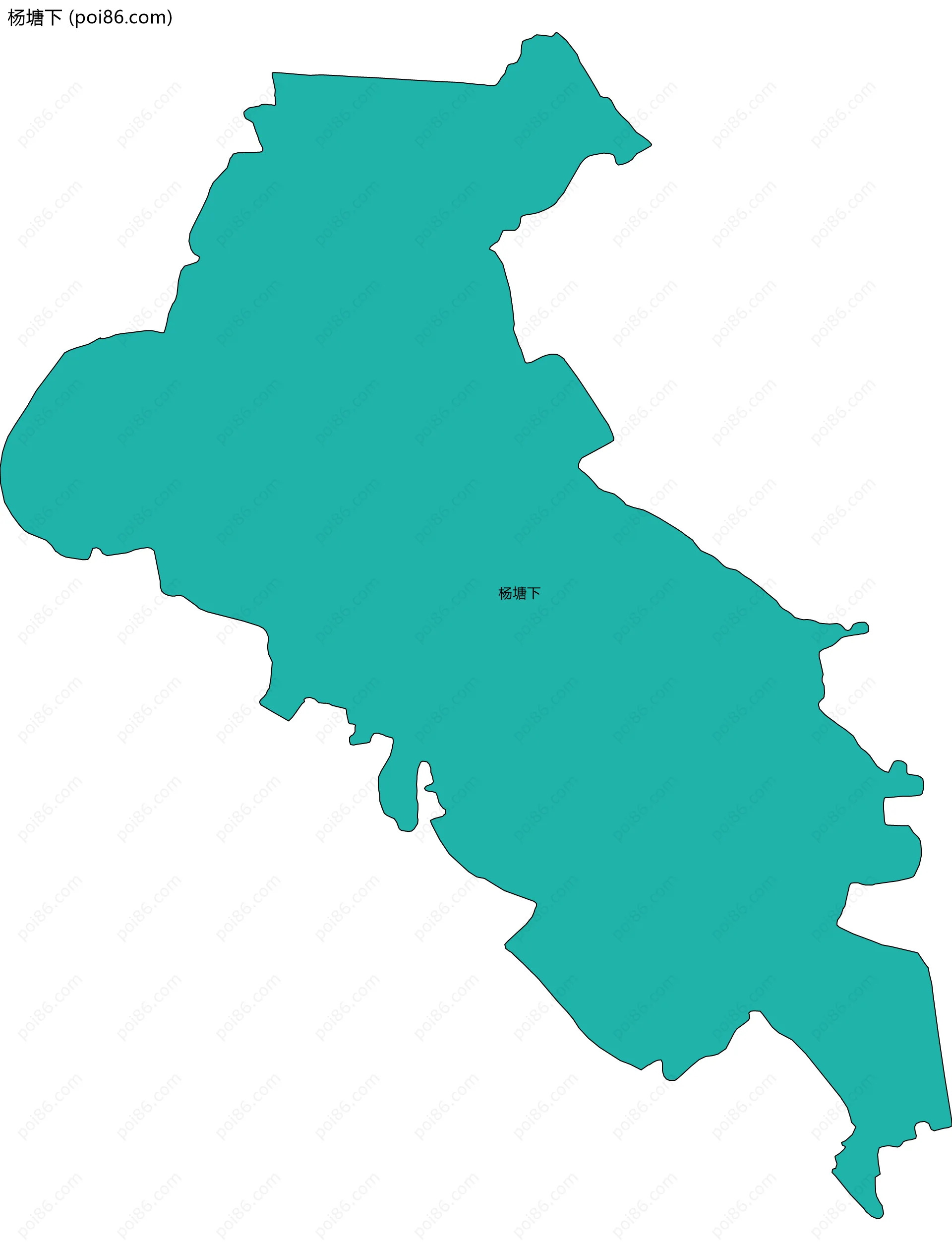 杨塘下边界地图