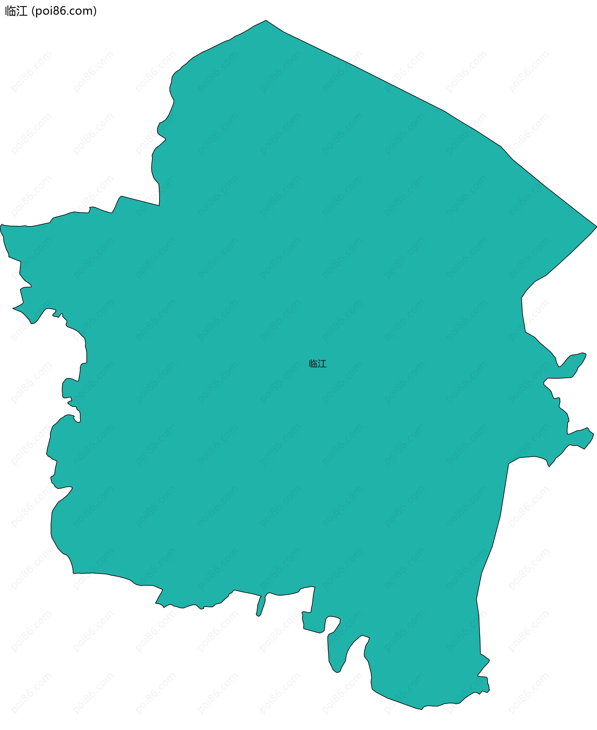 临江边界地图