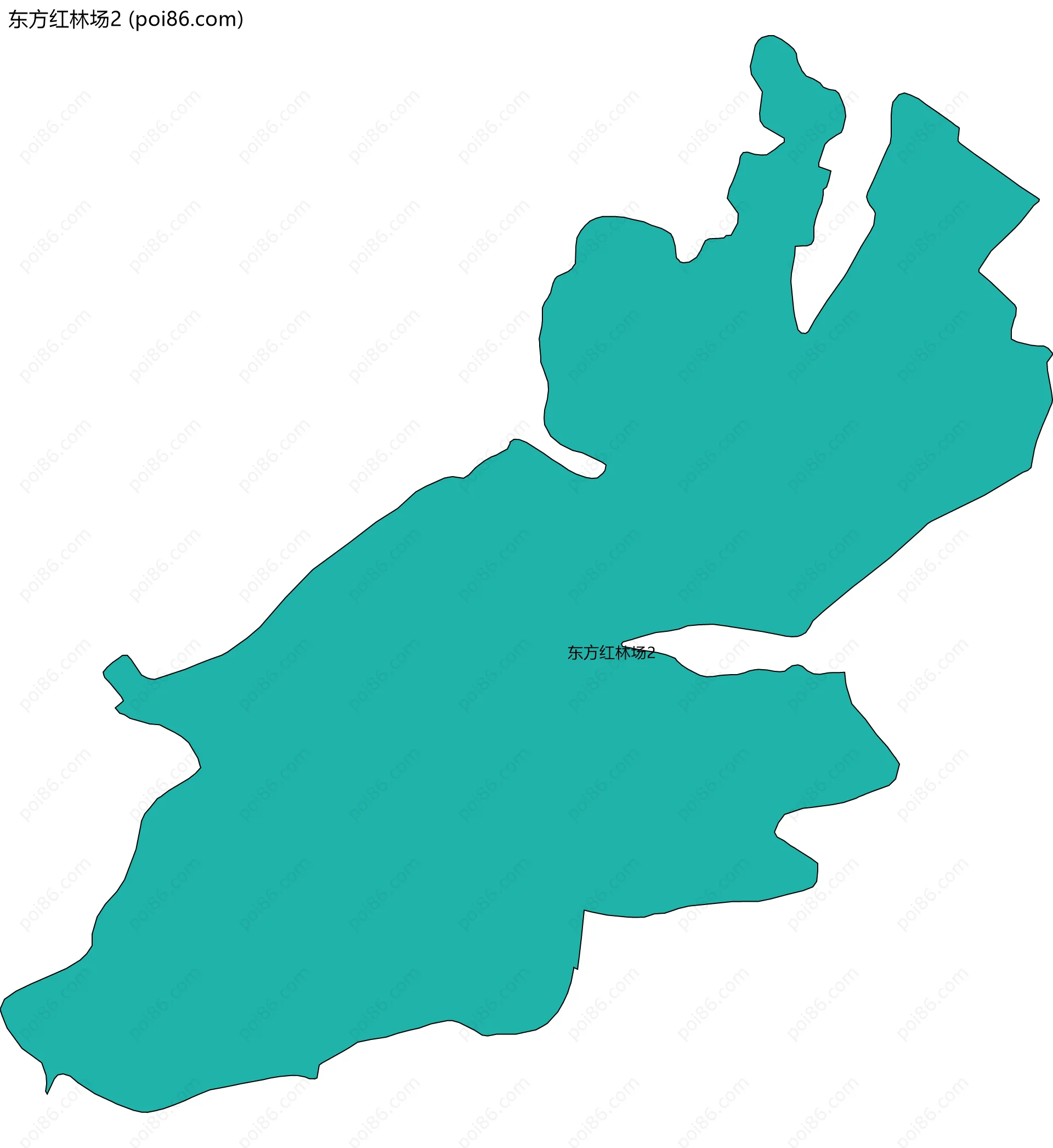 东方红林场2边界地图