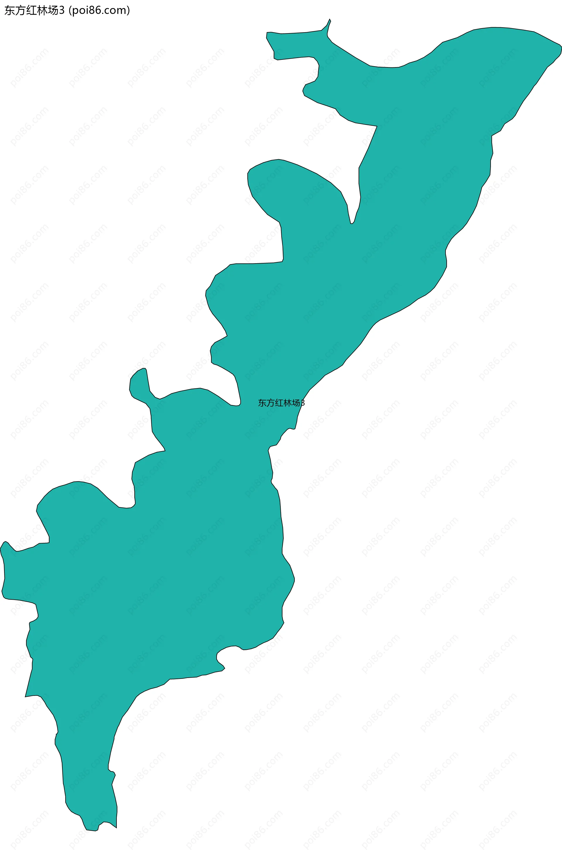 东方红林场3边界地图