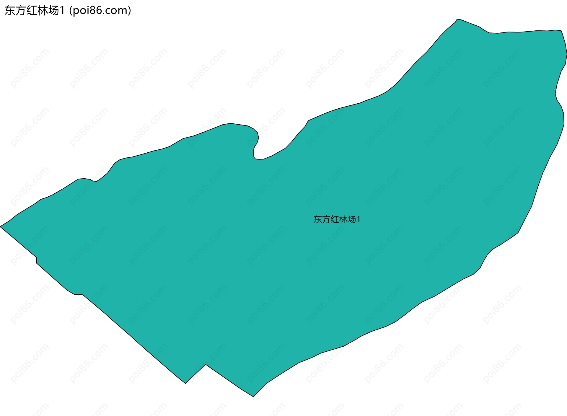 东方红林场1边界地图