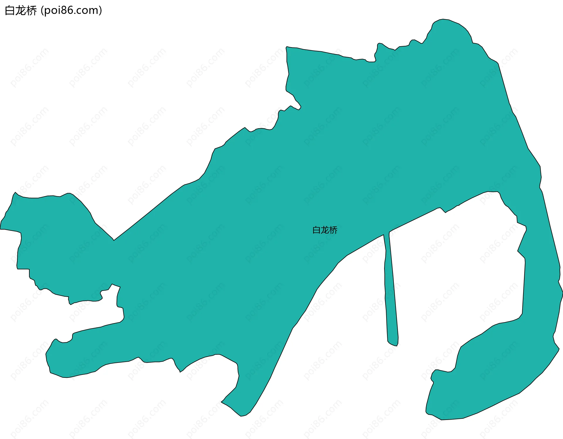白龙桥边界地图