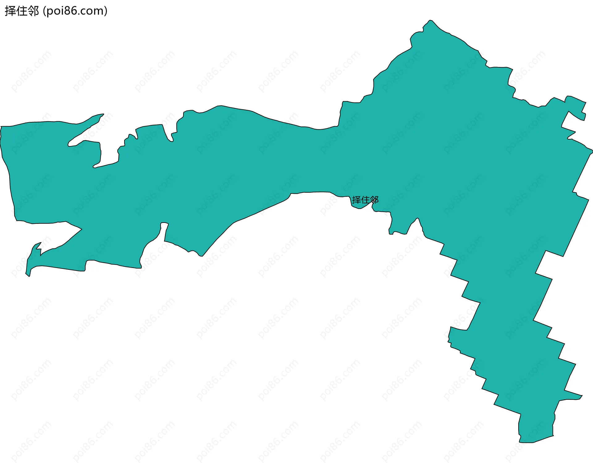 择住邻边界地图