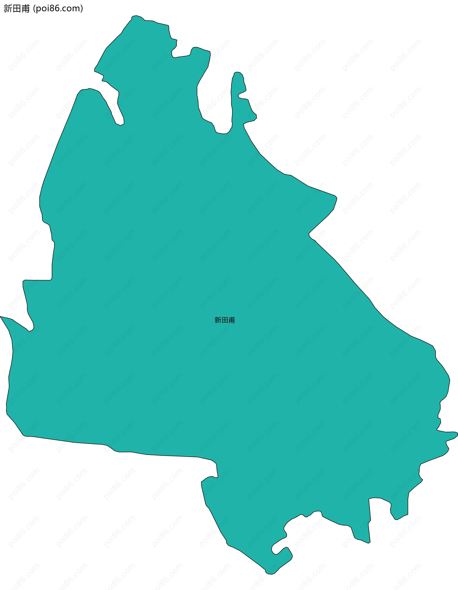 新田甫边界地图