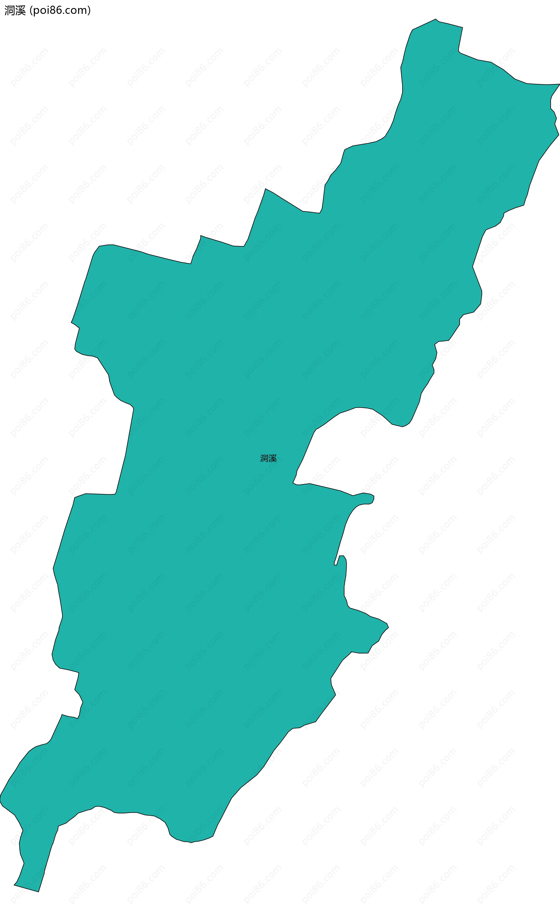 洞溪边界地图