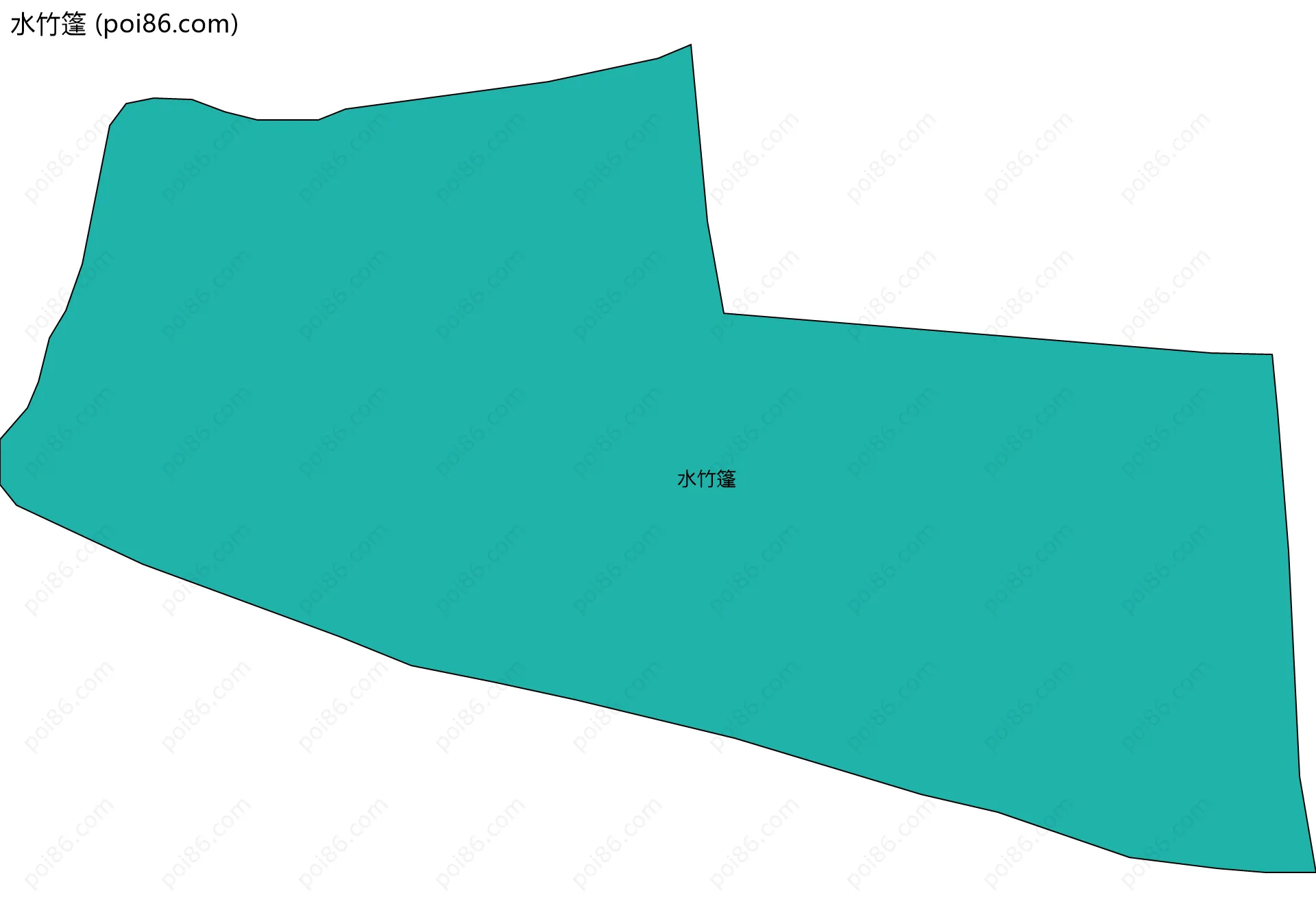 水竹篷边界地图