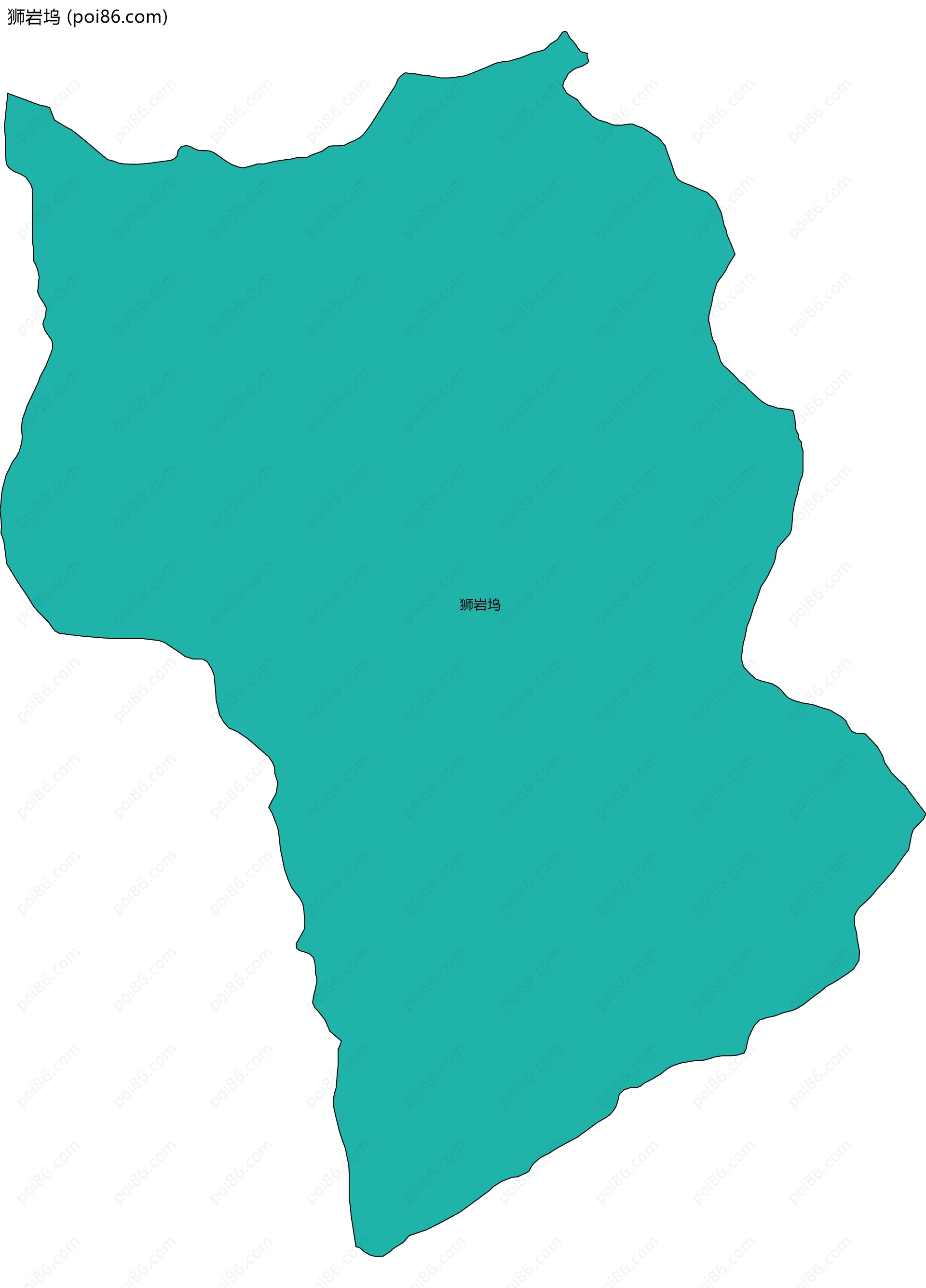 狮岩坞边界地图