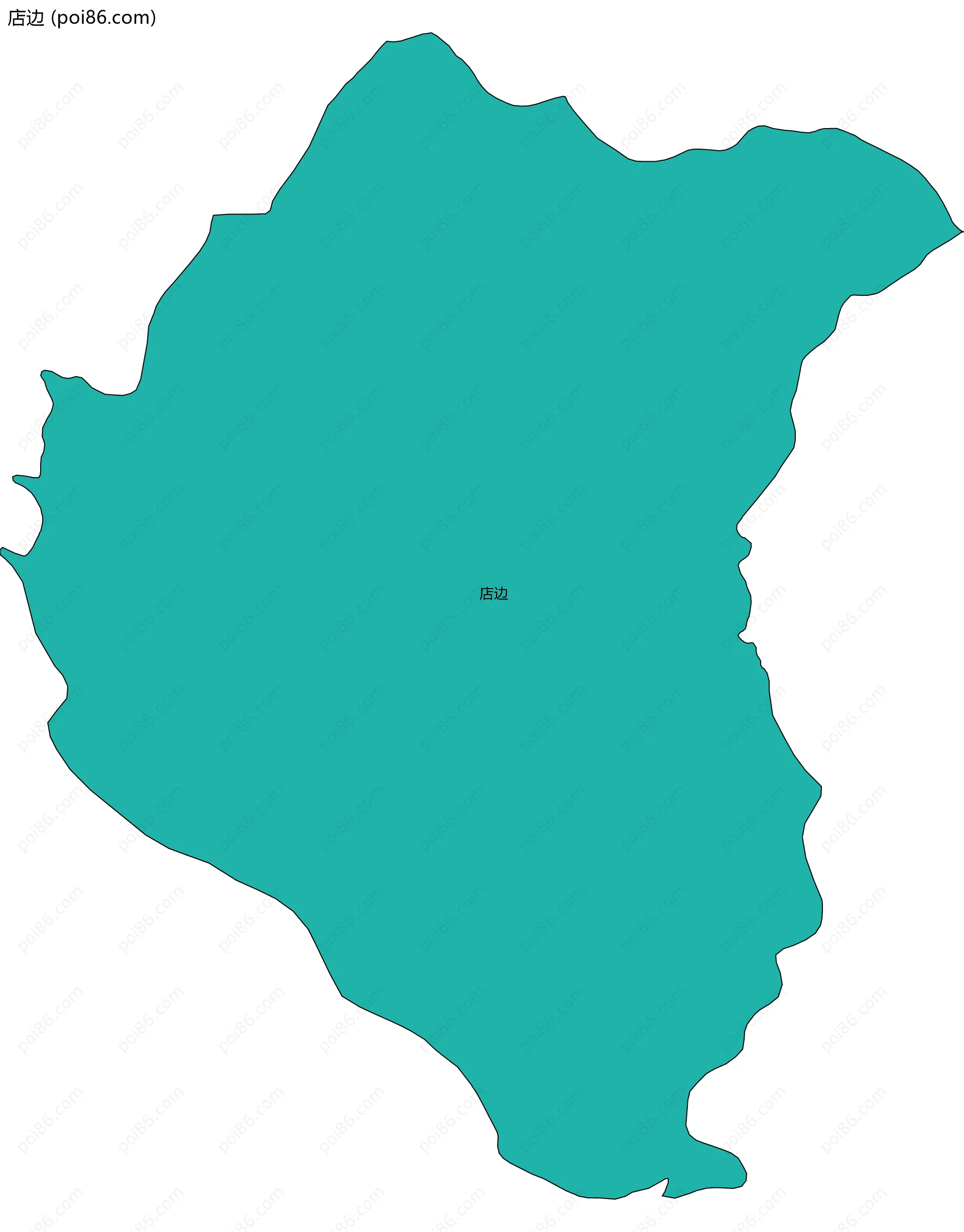 店边边界地图