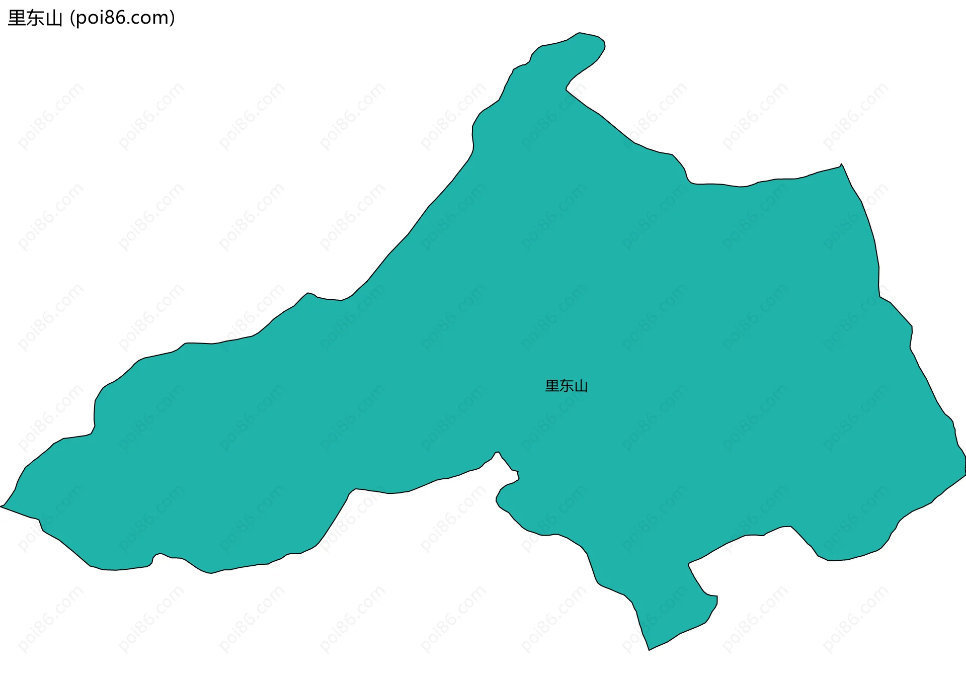 里东山边界地图