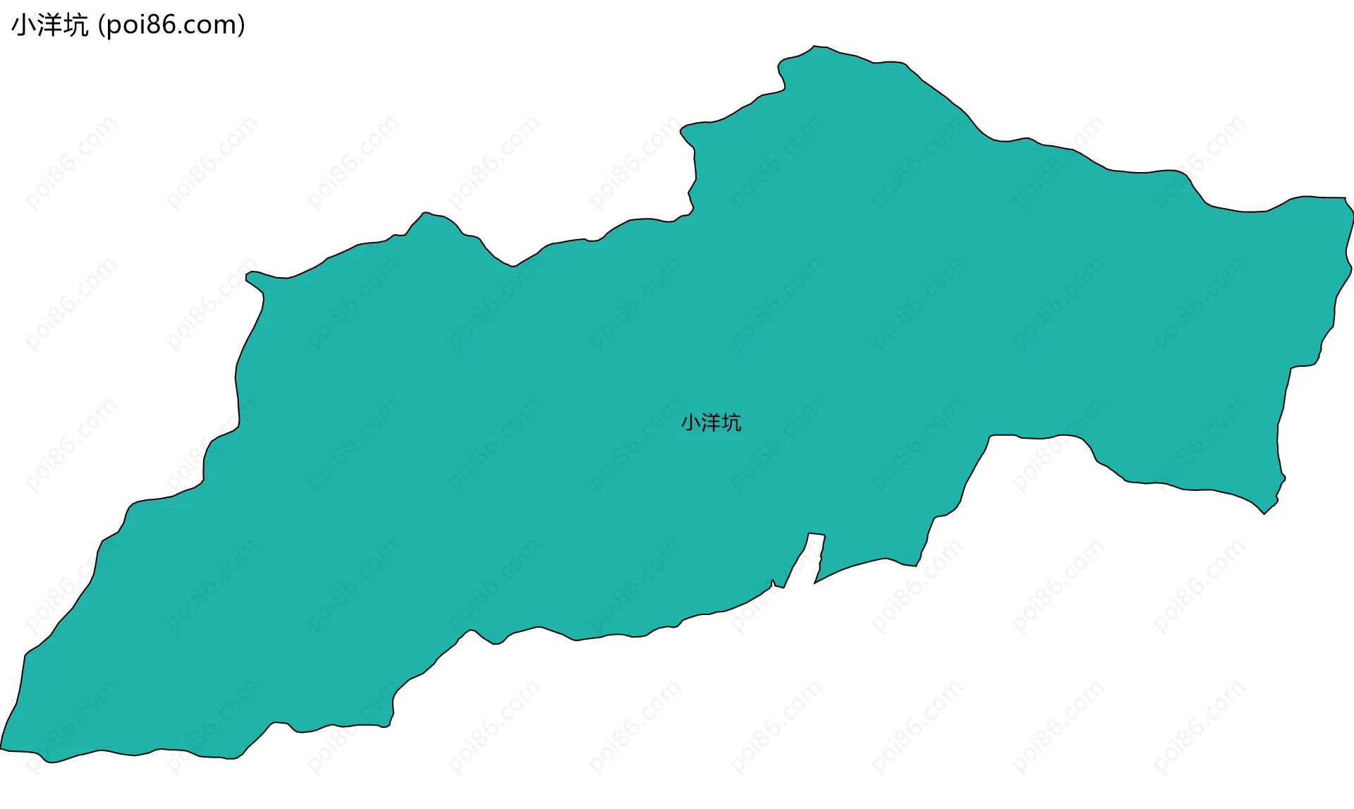 小洋坑边界地图