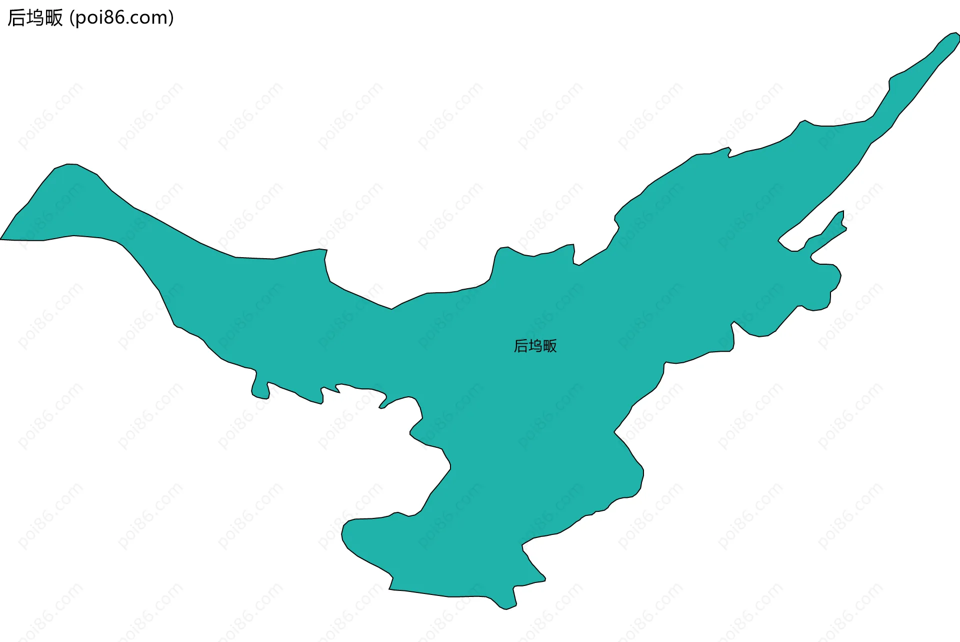 后坞畈边界地图