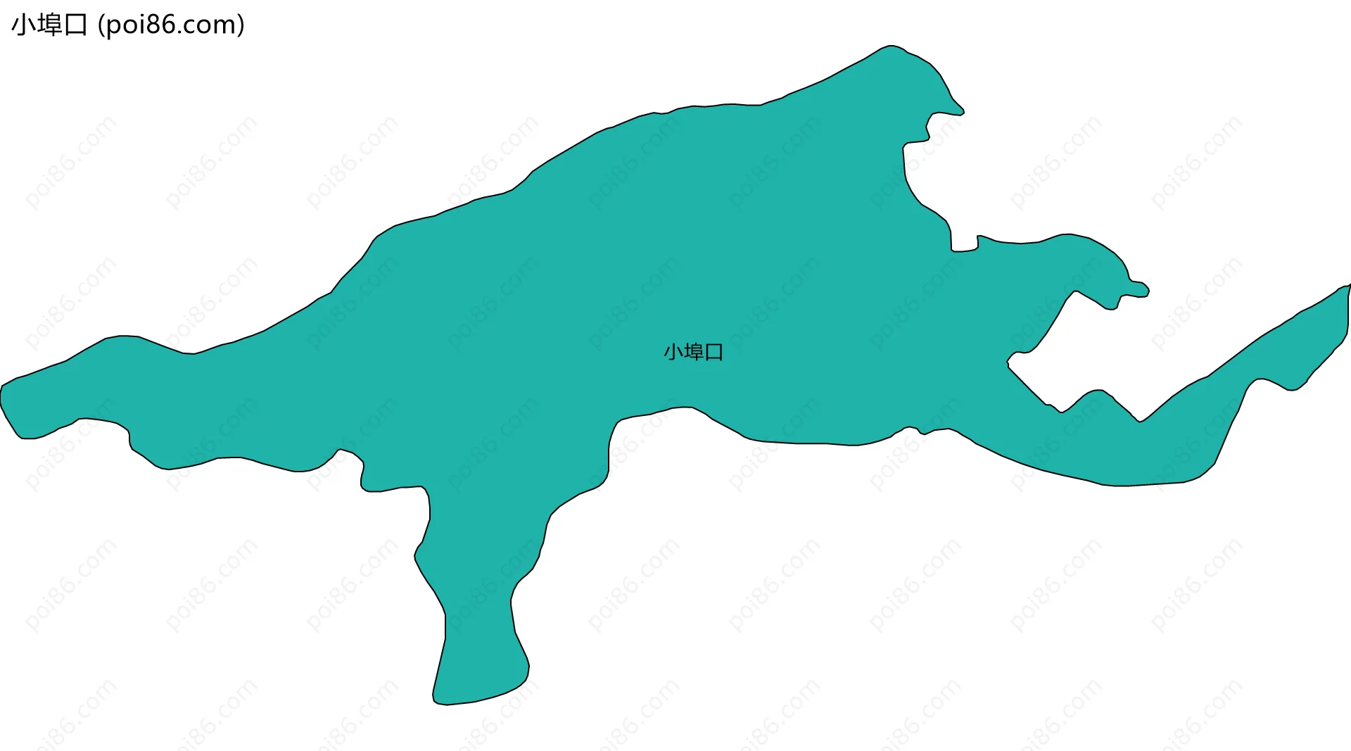 小埠口边界地图