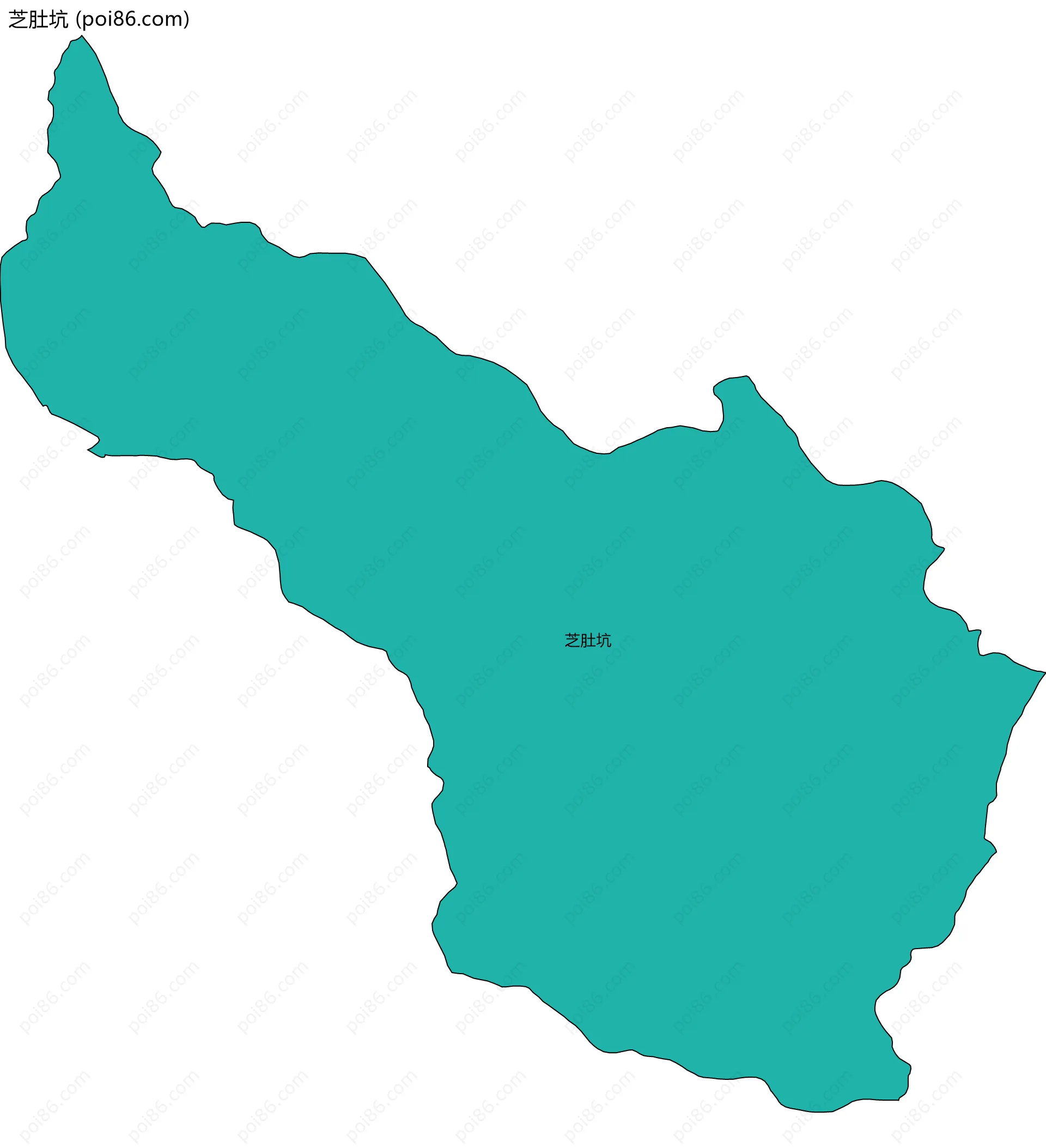 芝肚坑边界地图