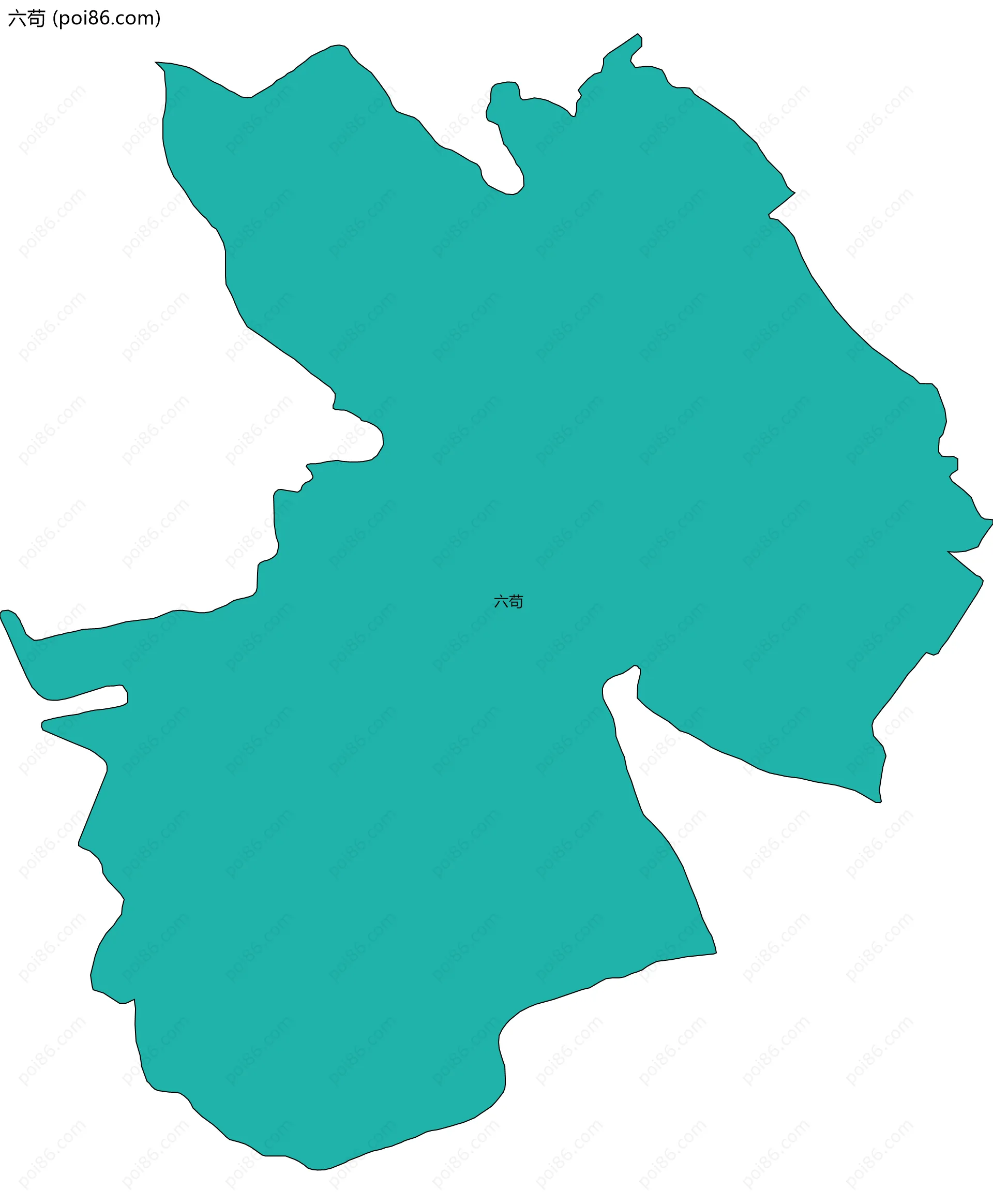 六苟边界地图
