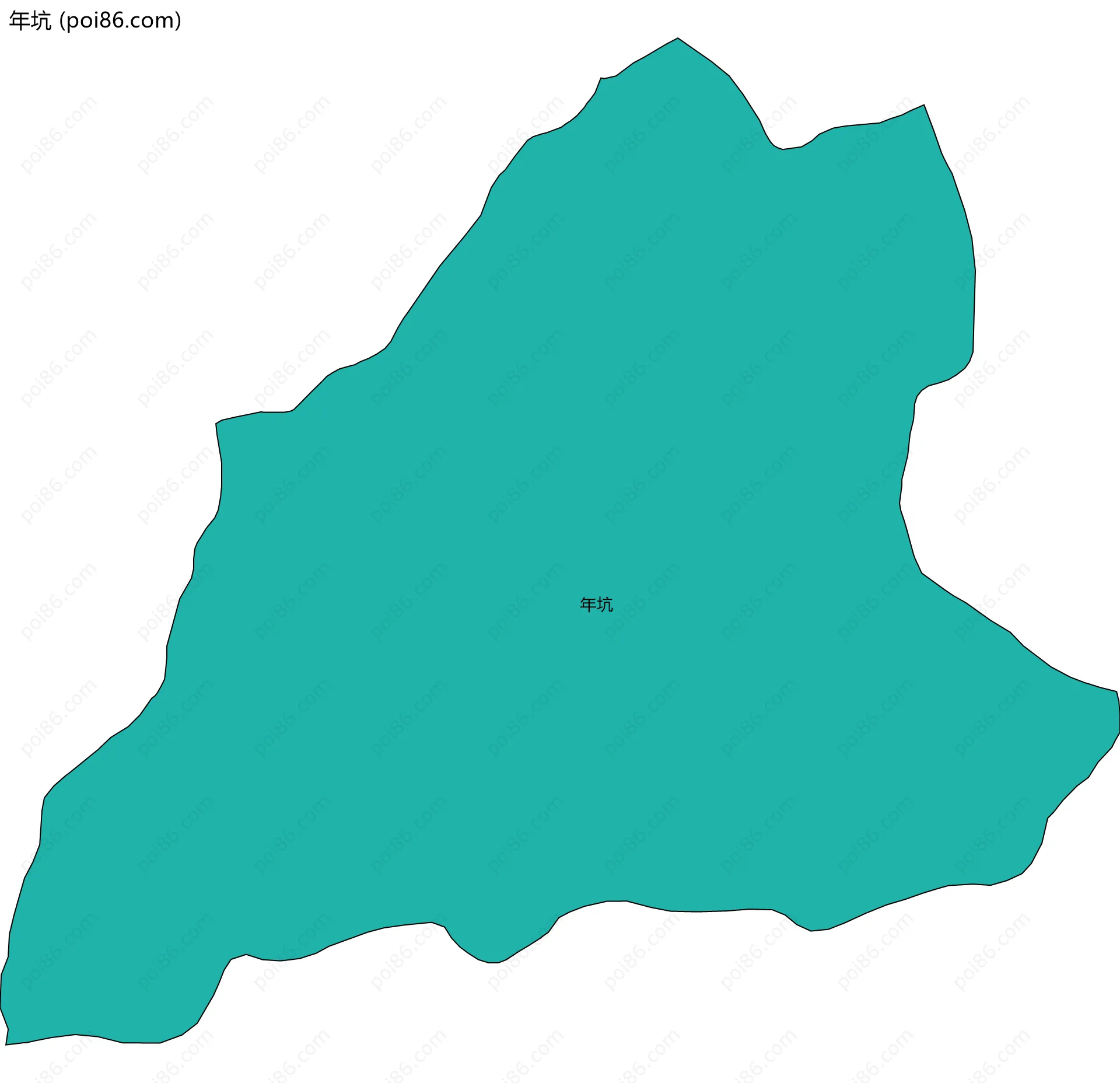 年坑边界地图