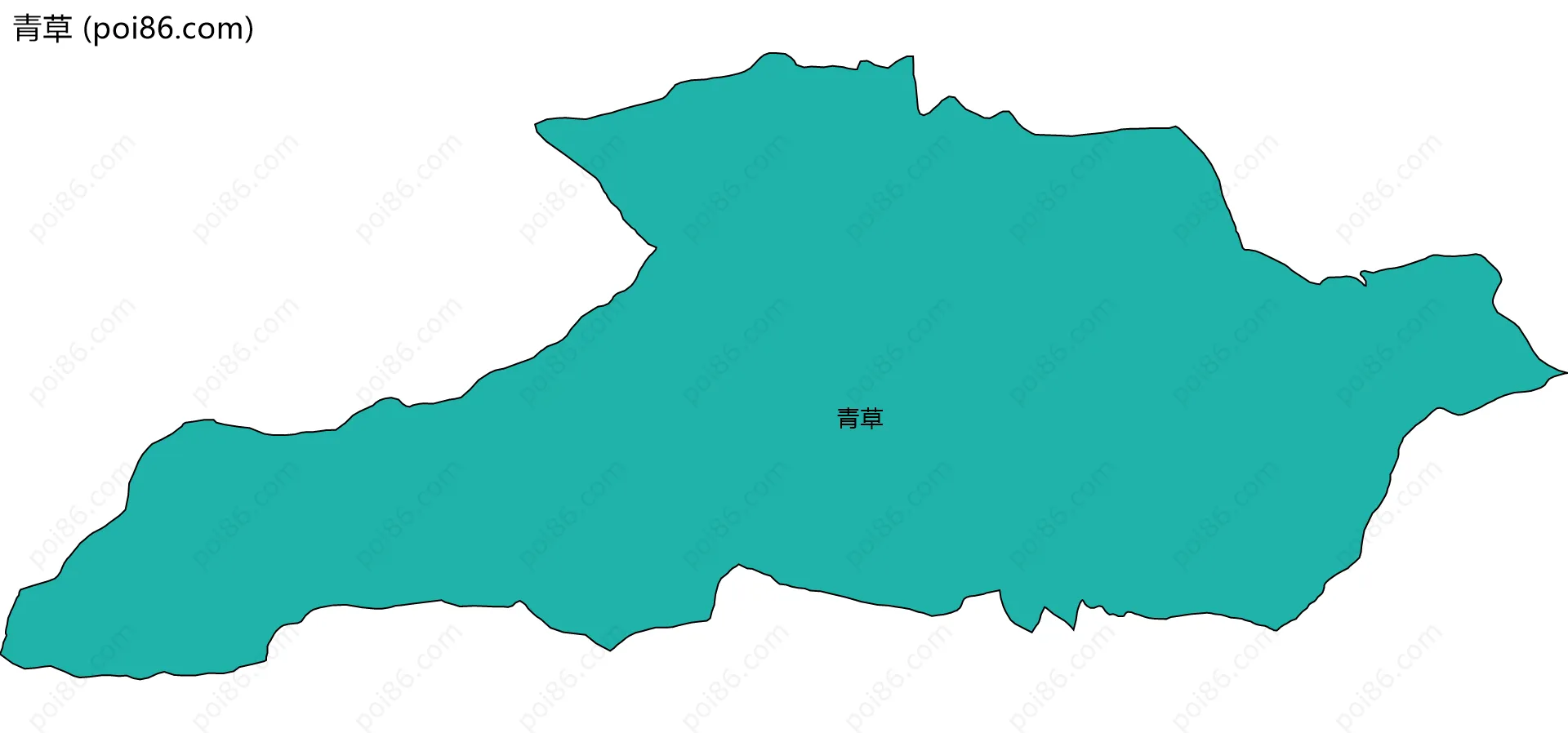 青草边界地图