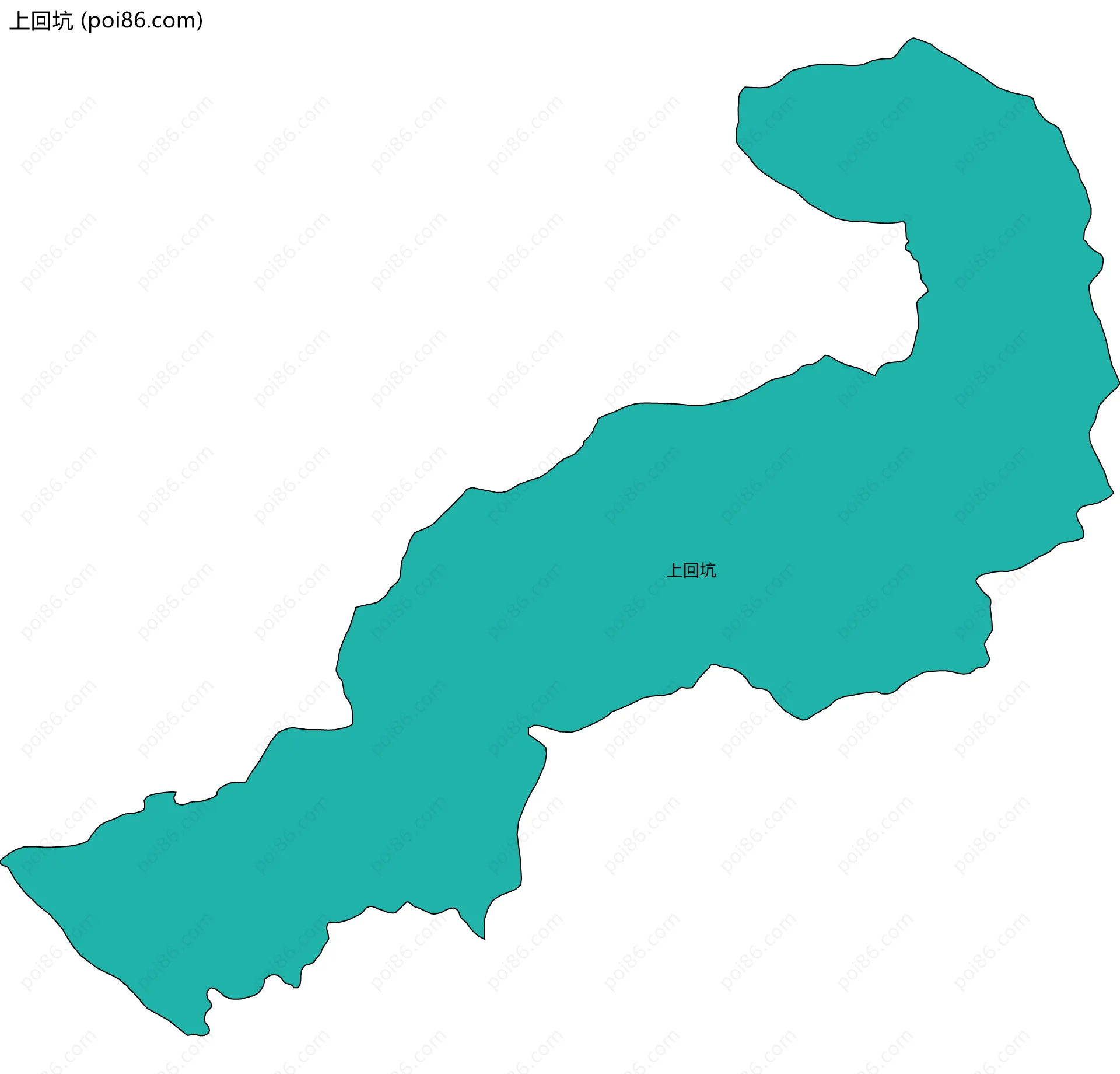 上回坑边界地图