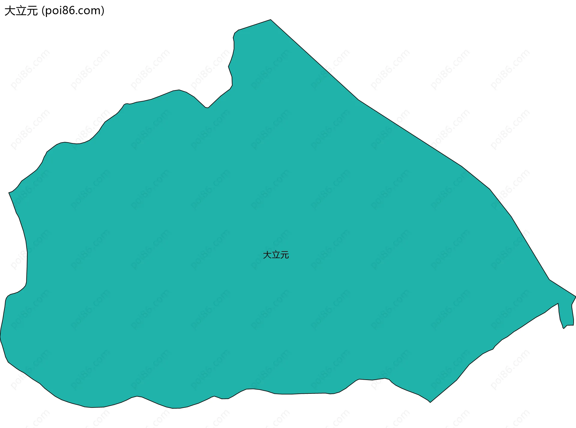 大立元边界地图