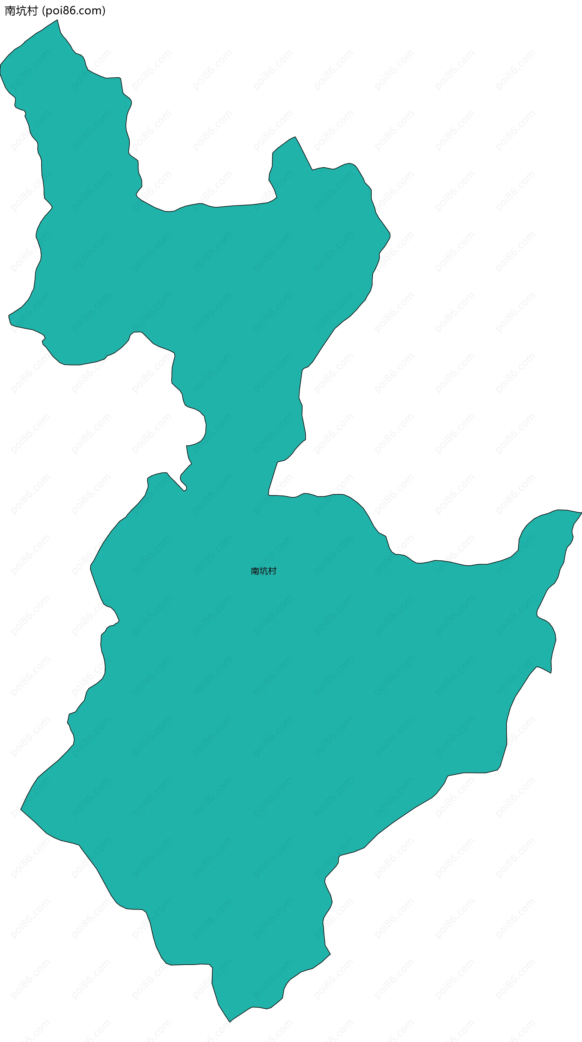 南坑村边界地图