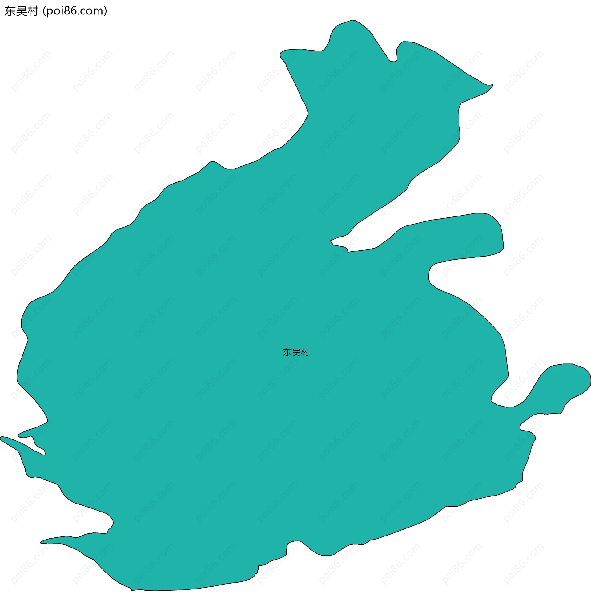 东吴村边界地图