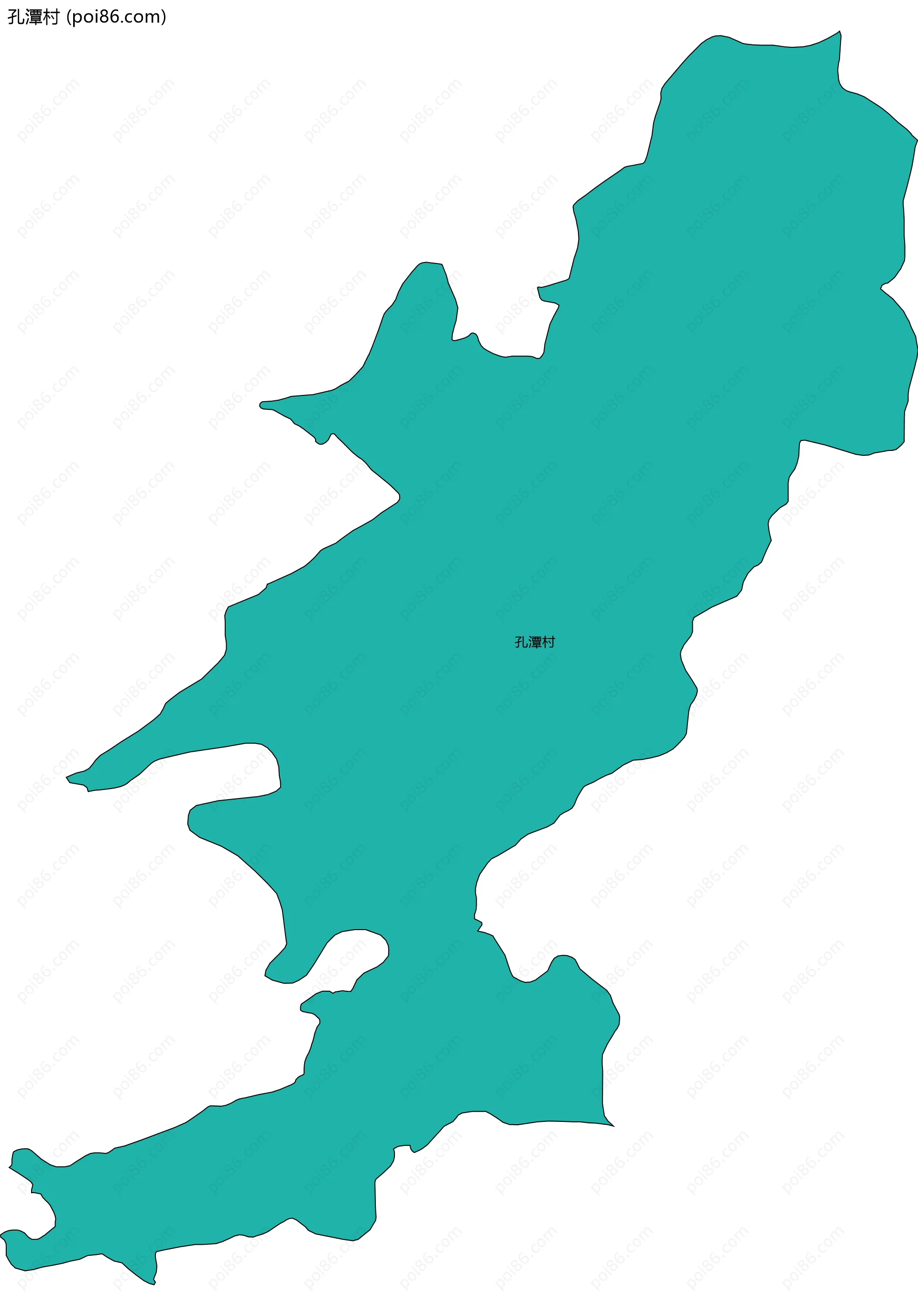 孔潭村边界地图