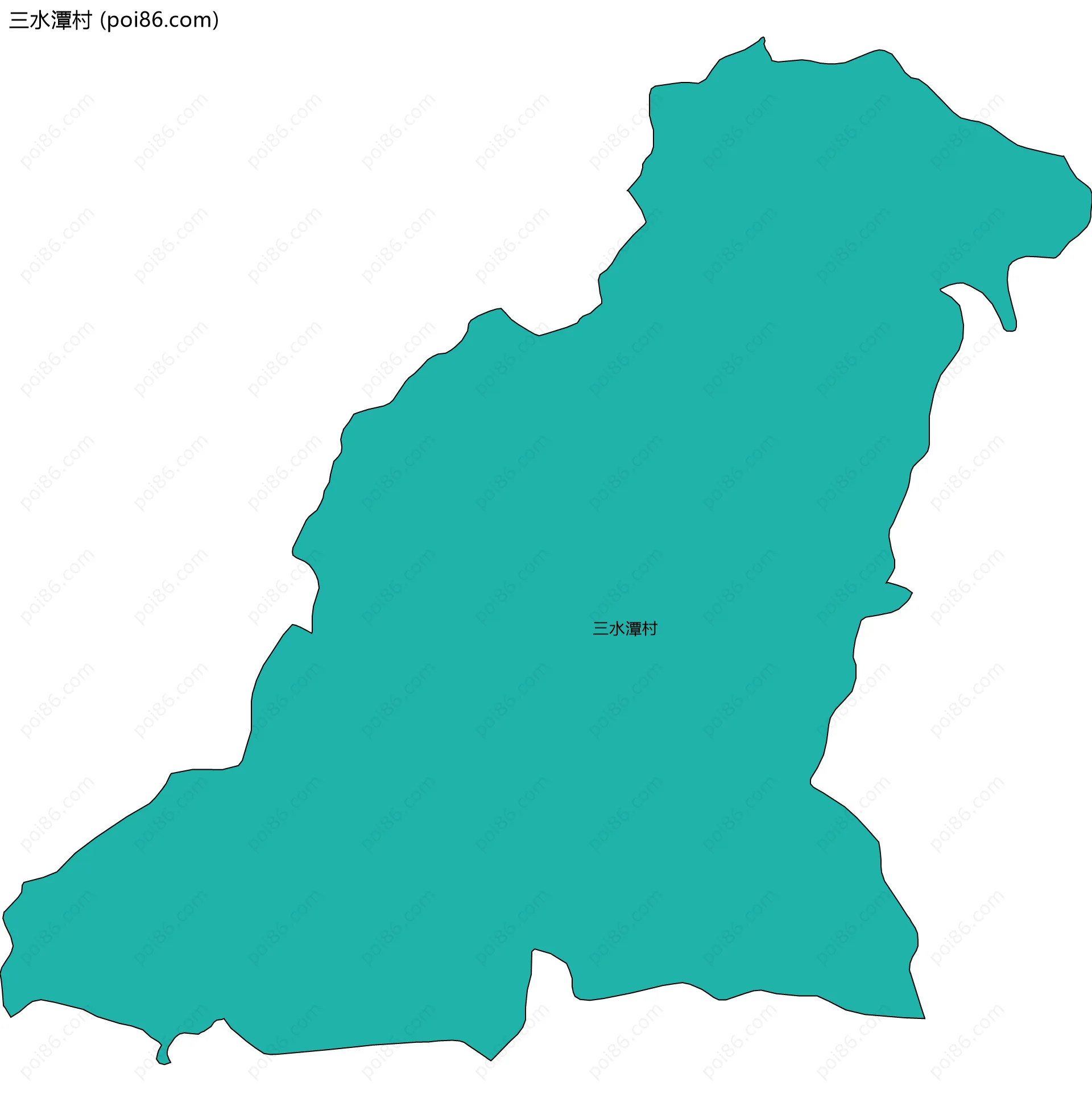 三水潭村边界地图