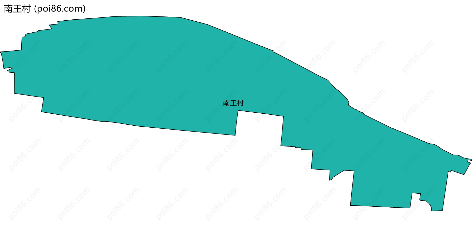 南王村边界地图