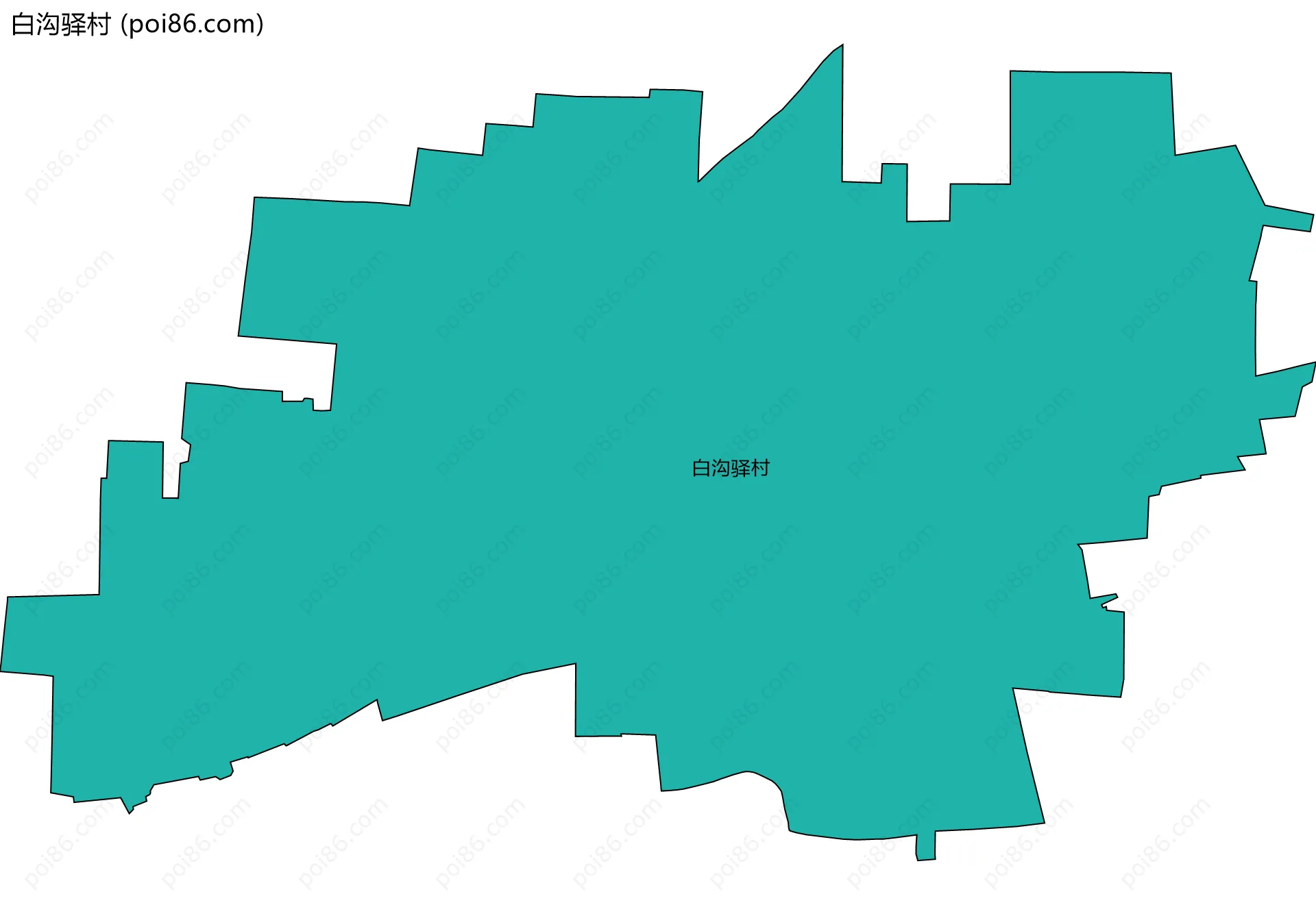 白沟驿村边界地图