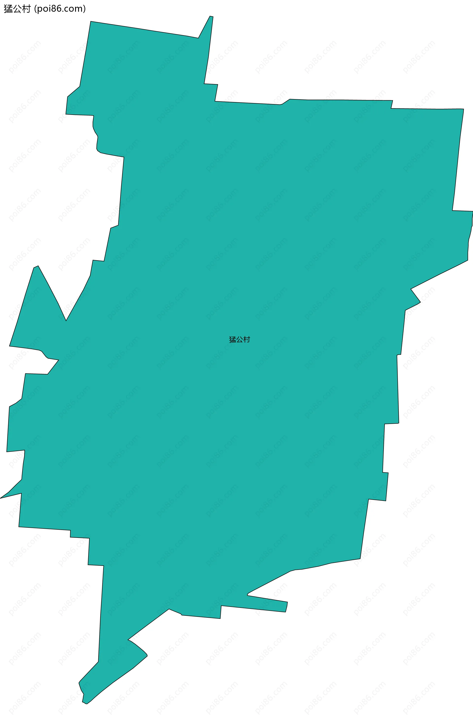 猛公村边界地图