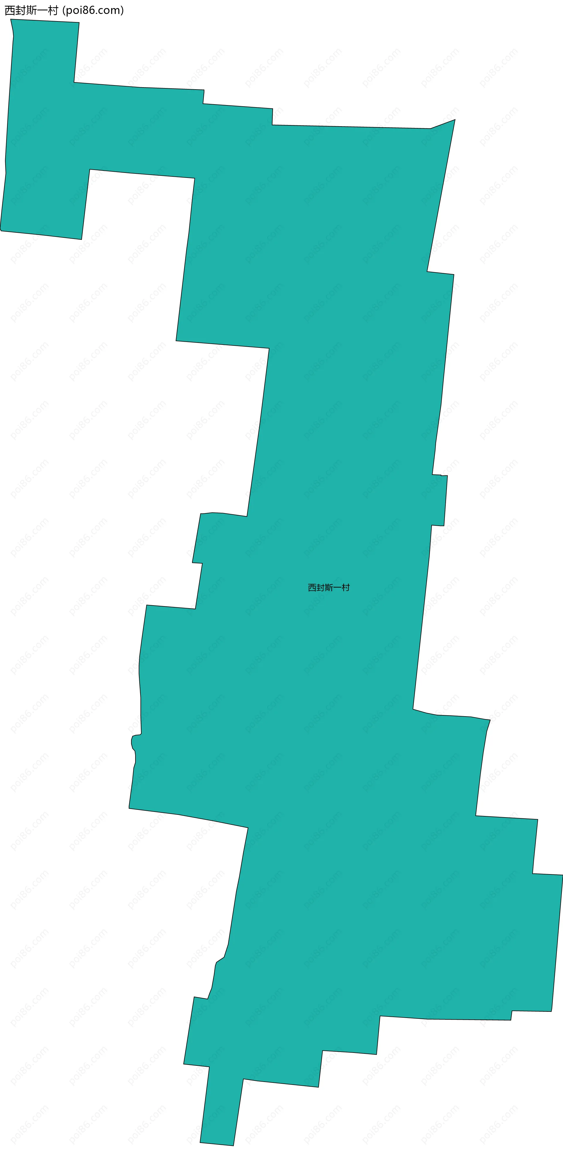 西封斯一村边界地图