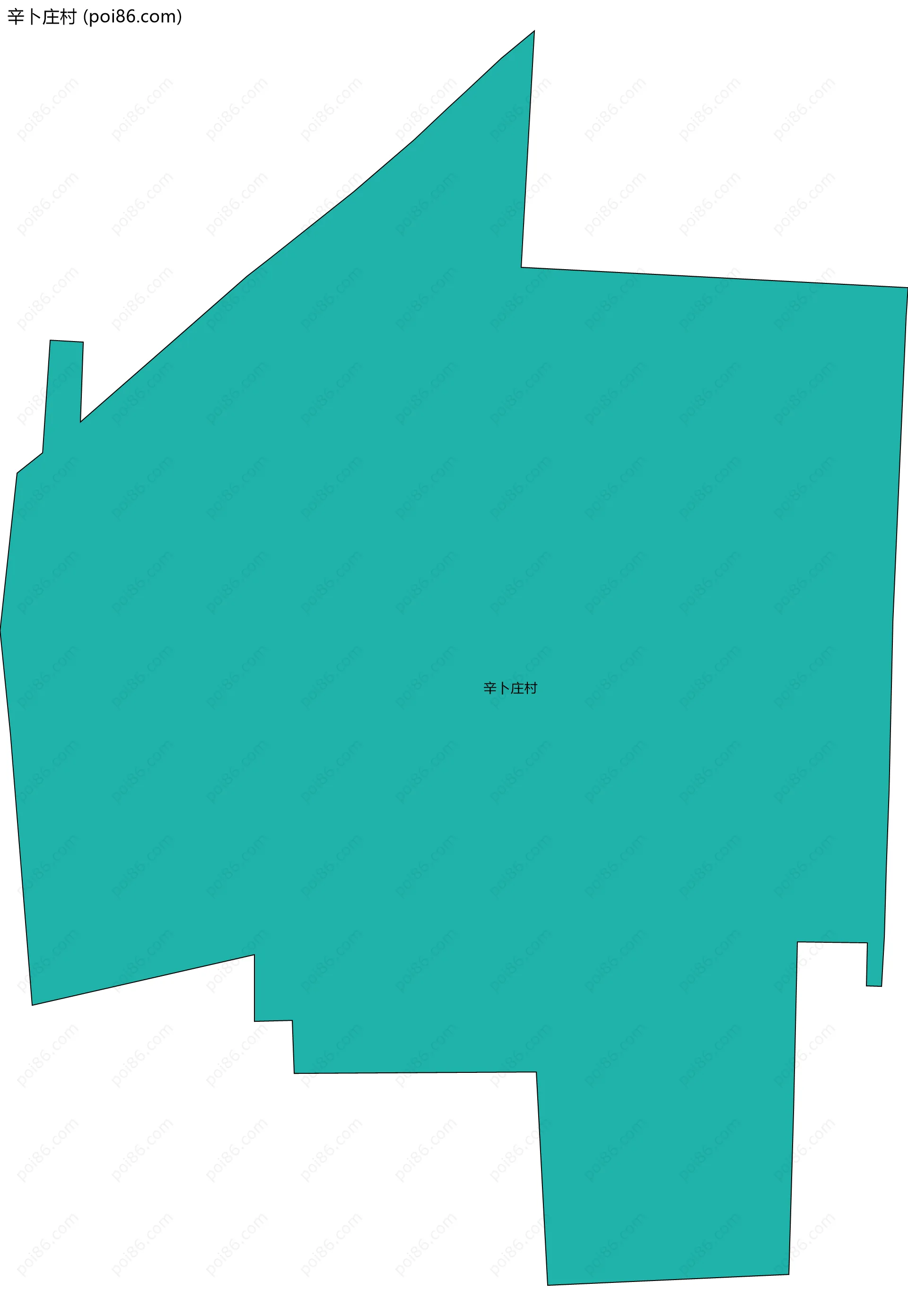 辛卜庄村边界地图