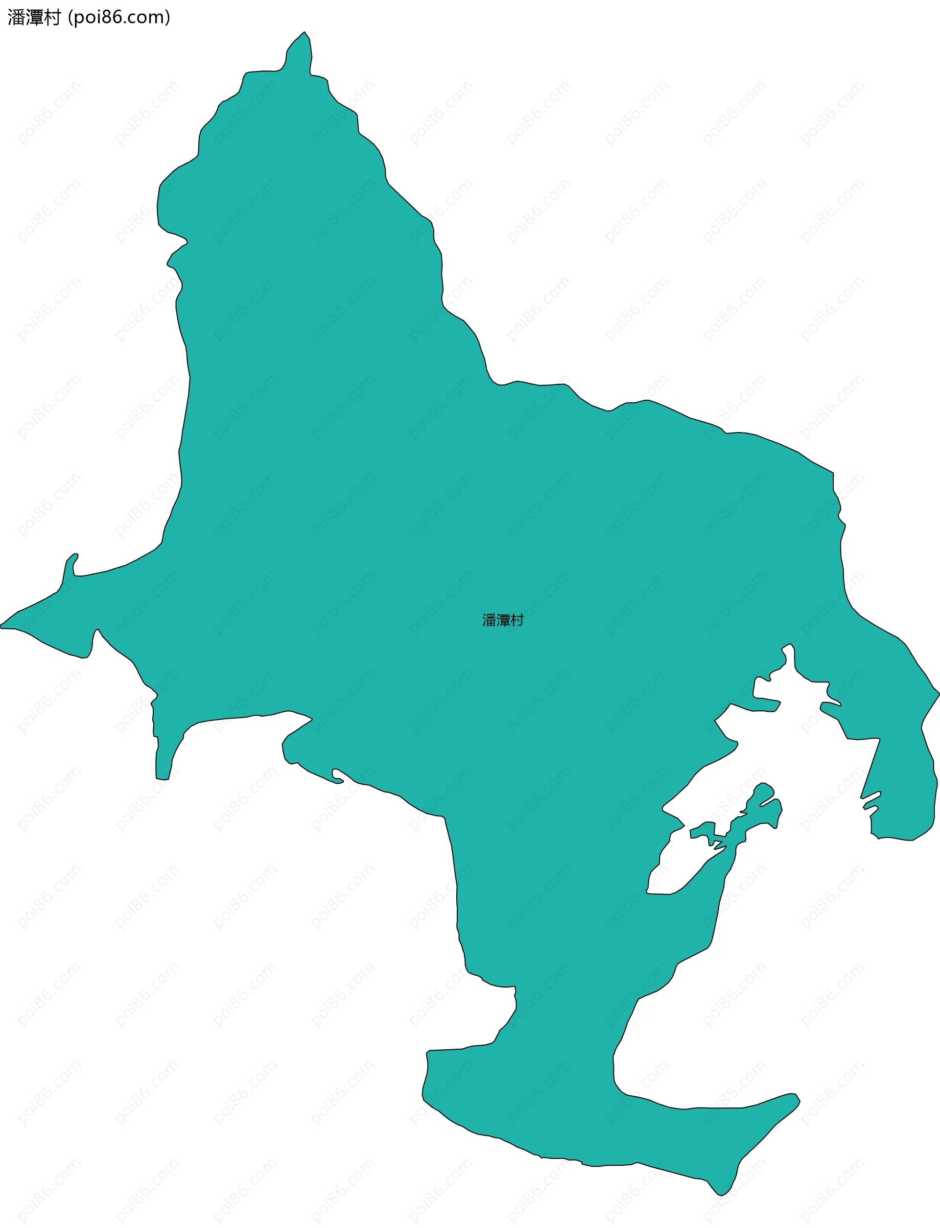 潘潭村边界地图