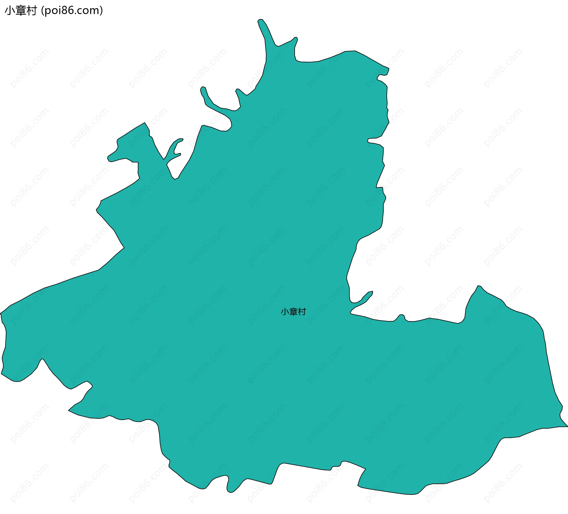 小章村边界地图