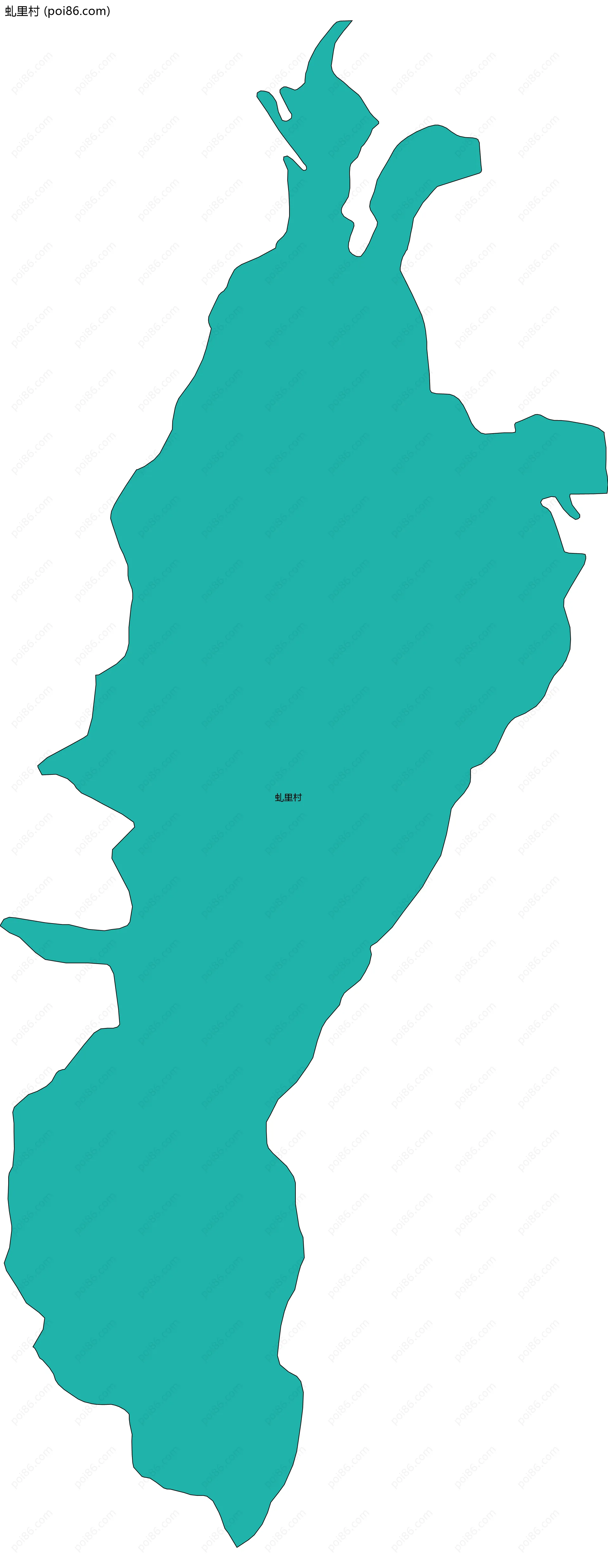 虬里村边界地图