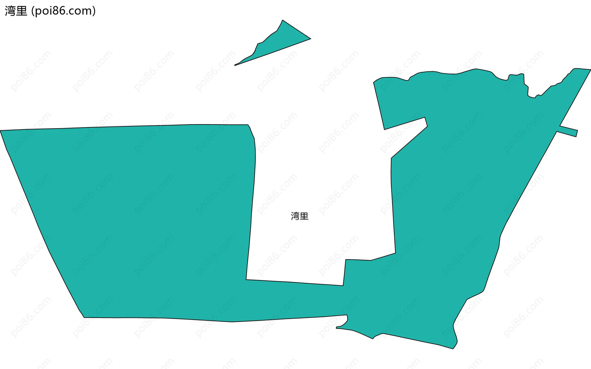 湾里边界地图
