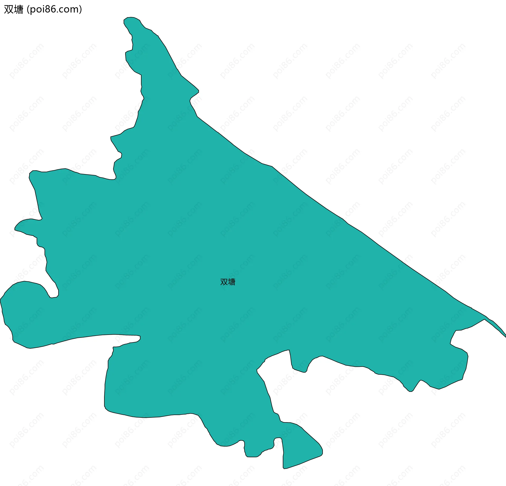 双塘边界地图