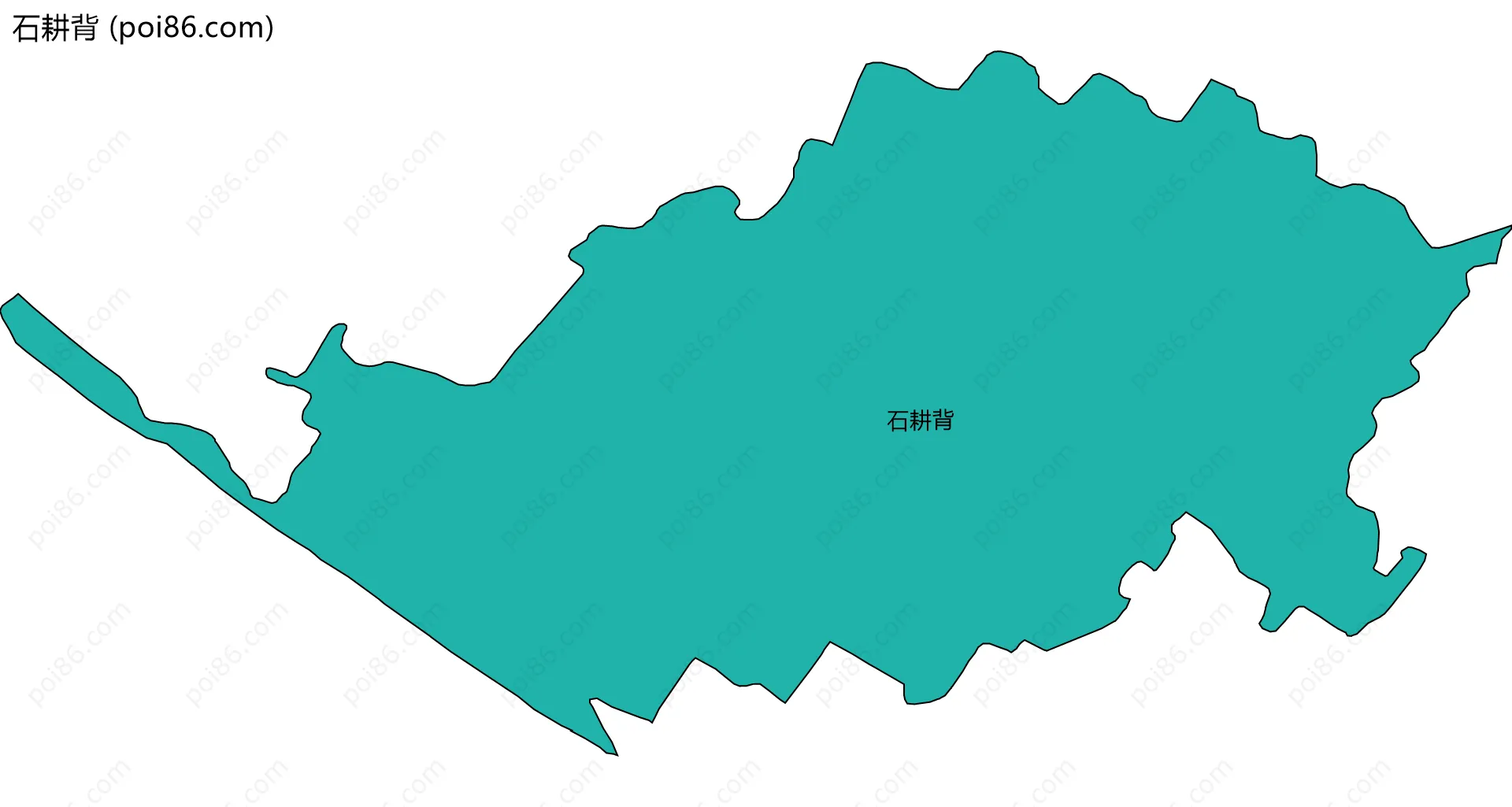 石耕背边界地图