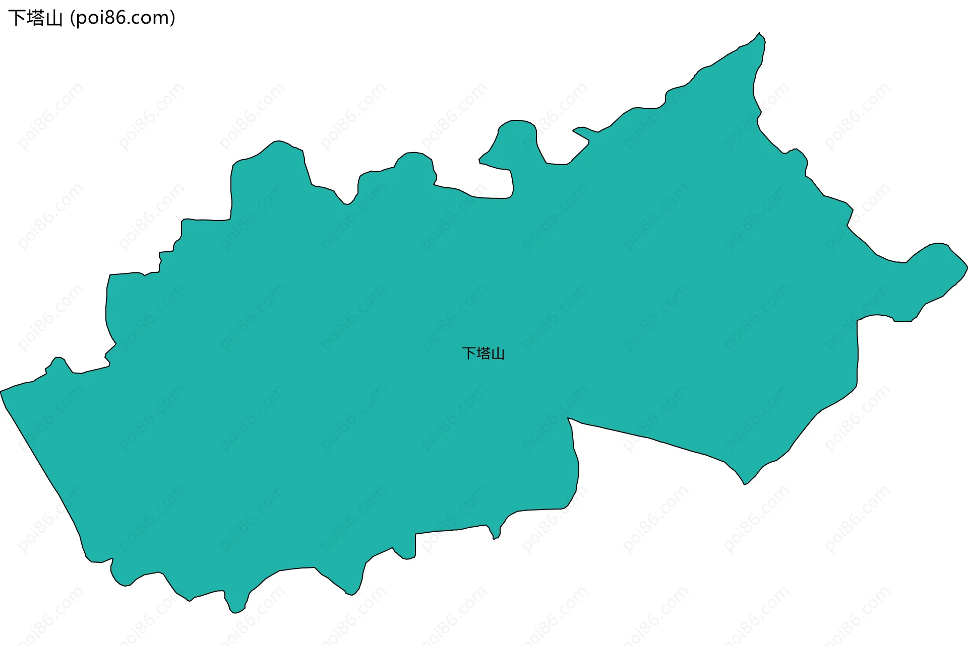 下塔山边界地图