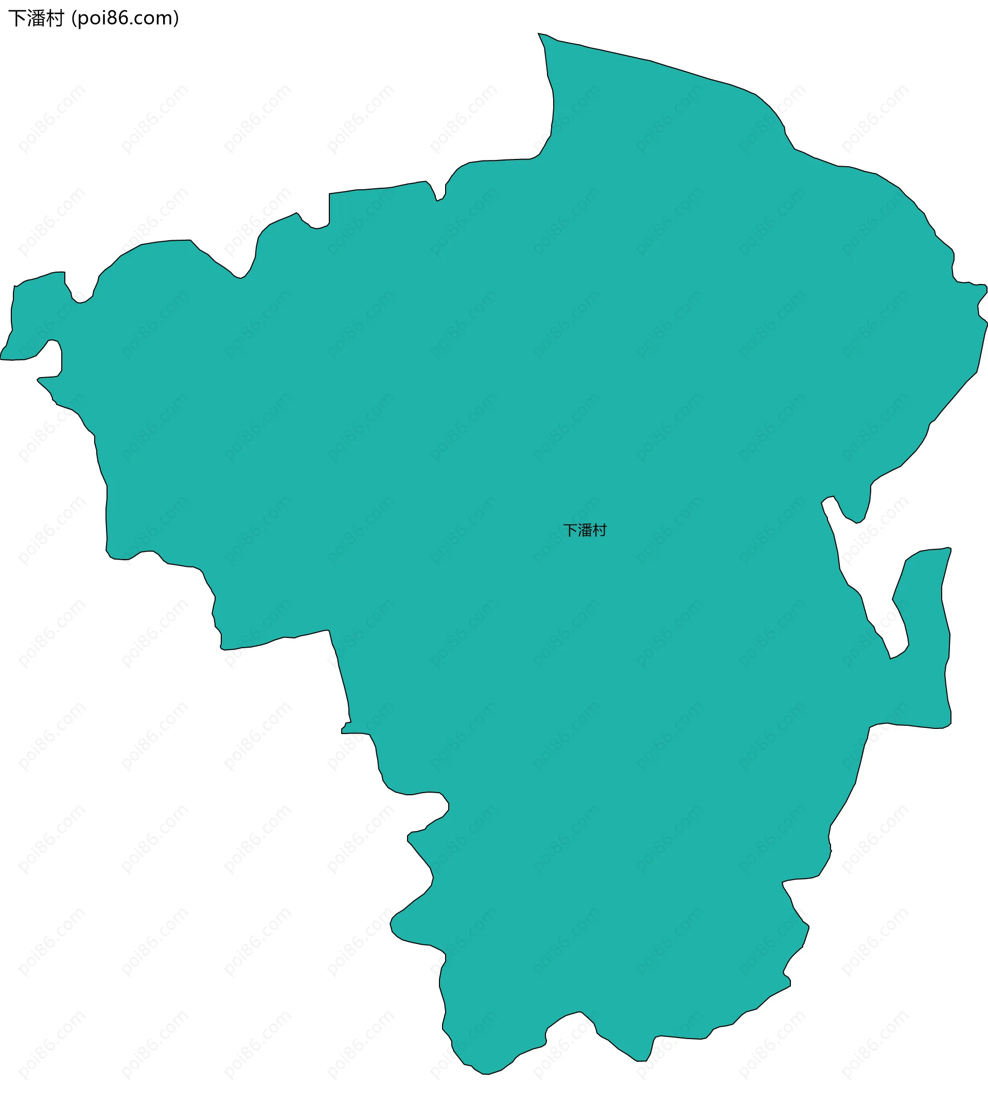 下潘村边界地图