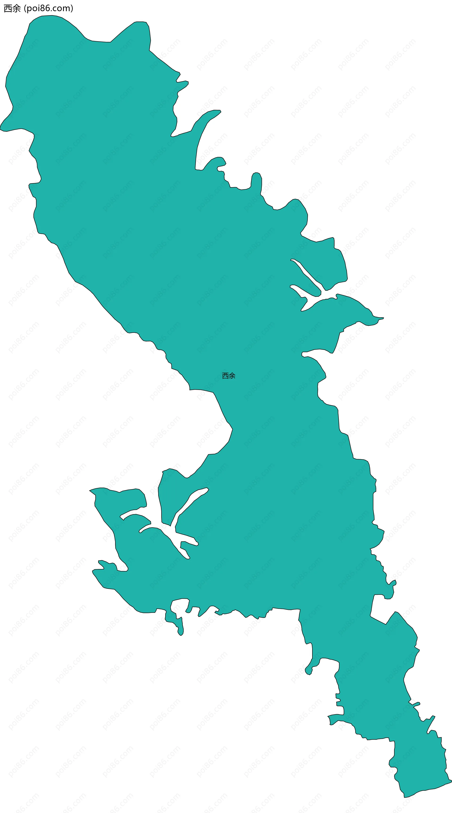 西余边界地图