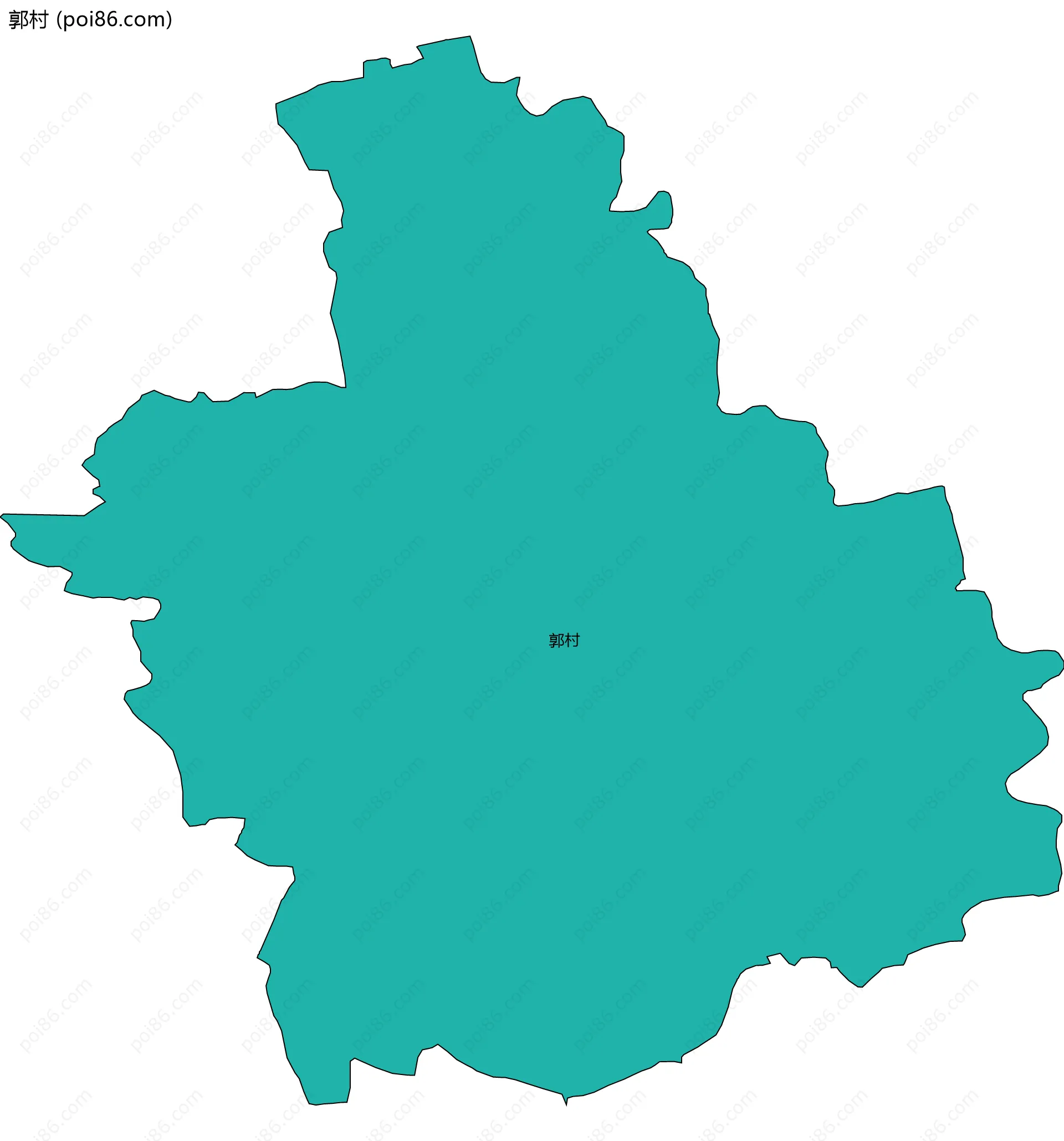 郭村边界地图