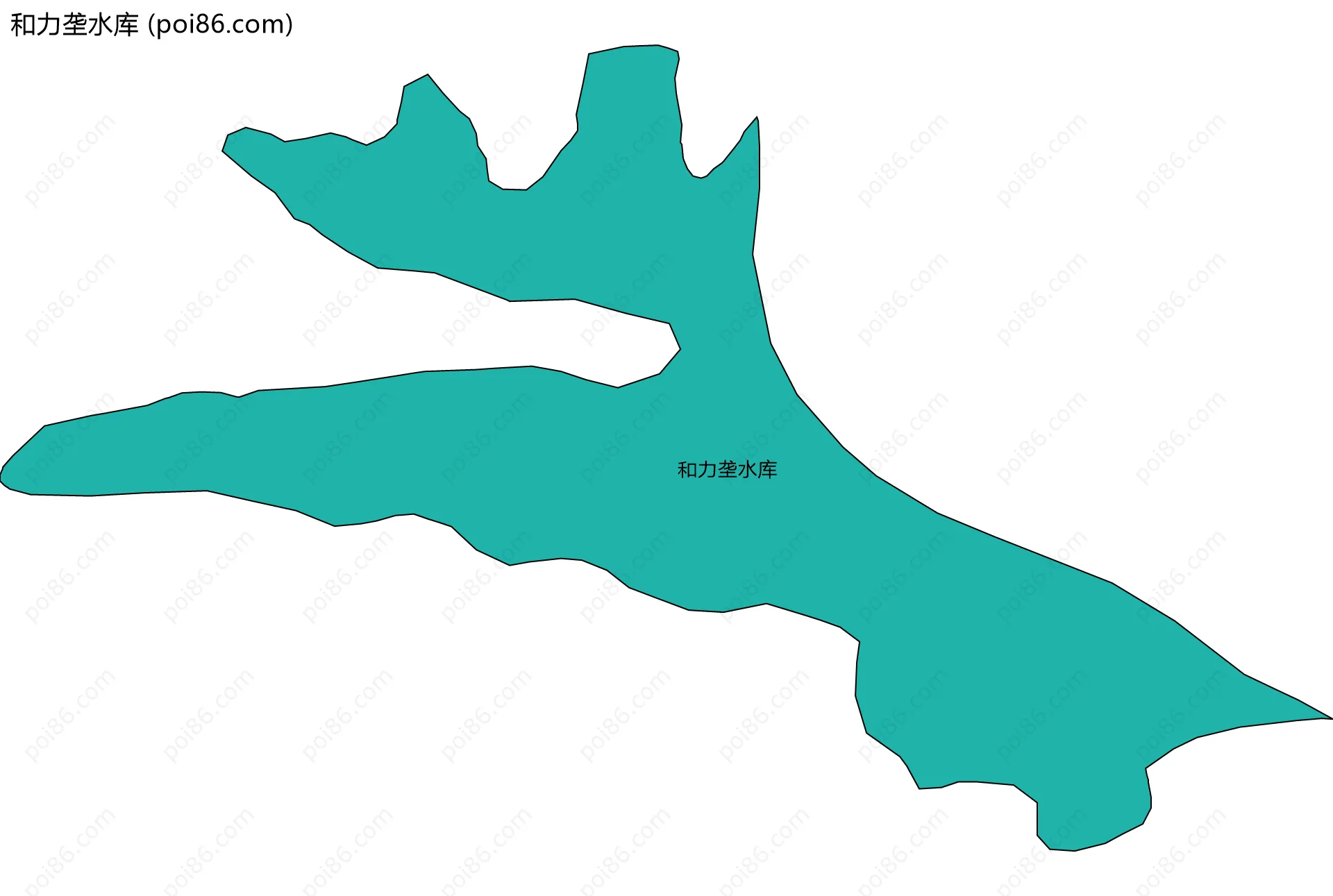 和力垄水库边界地图