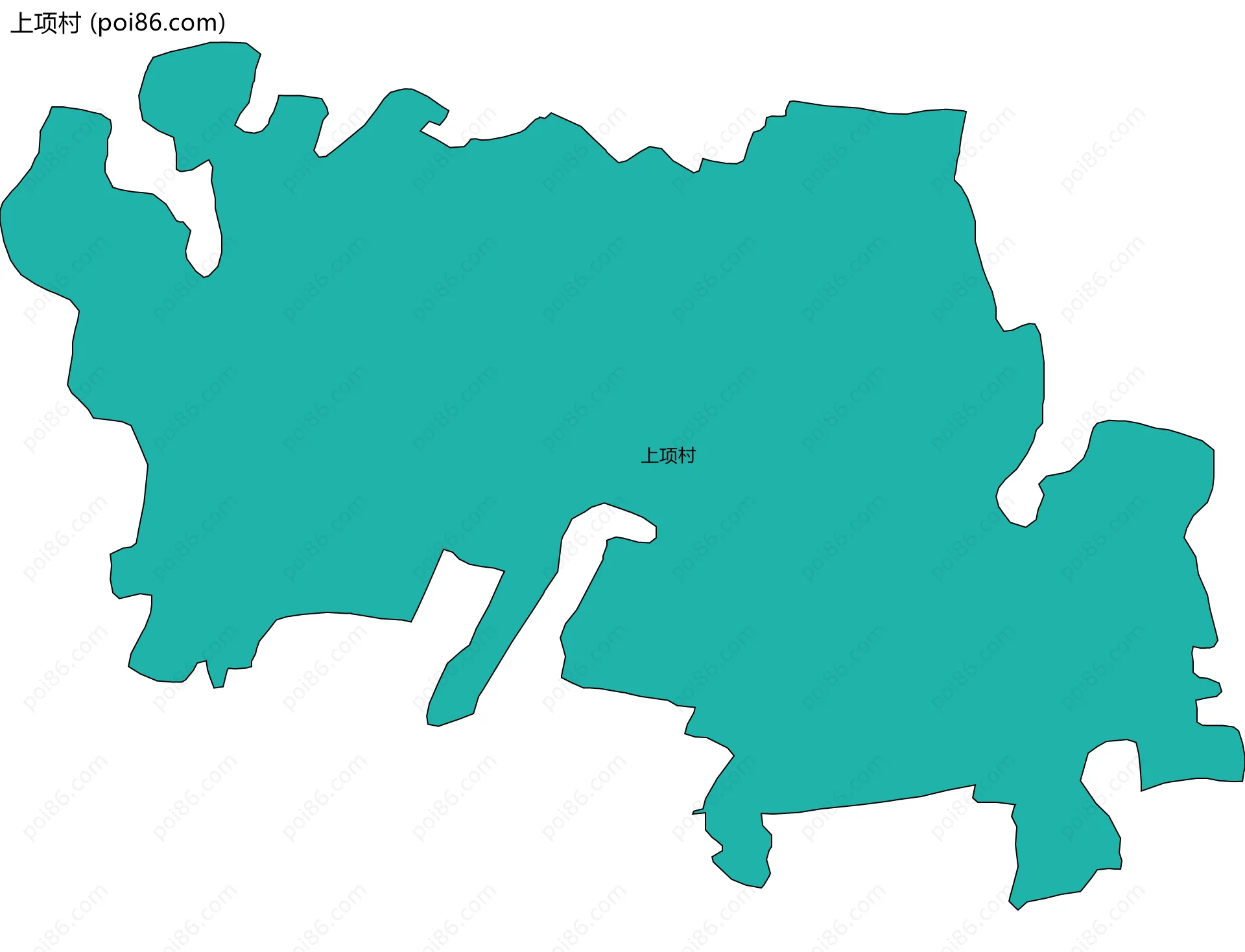 上项村边界地图