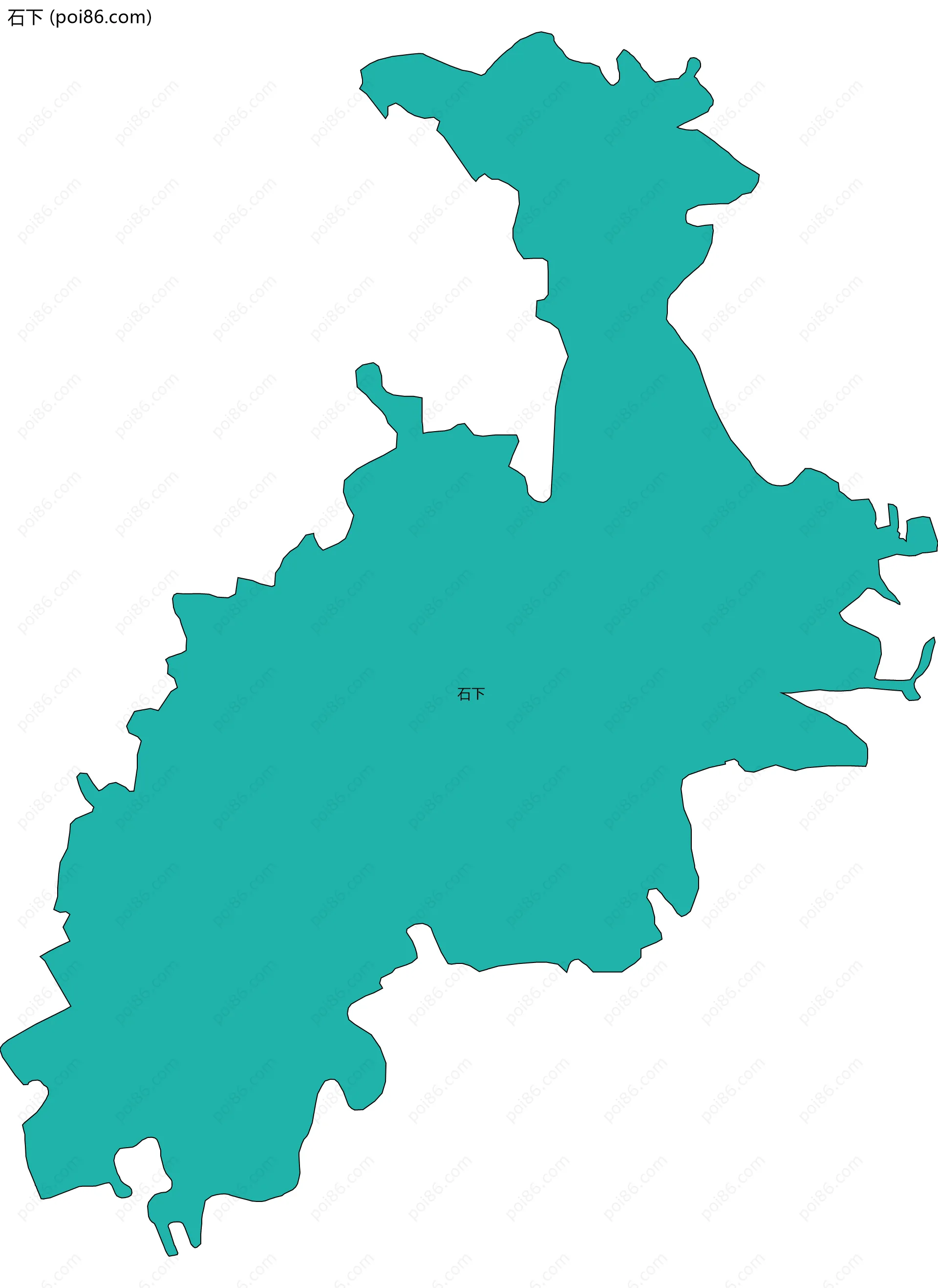 石下边界地图