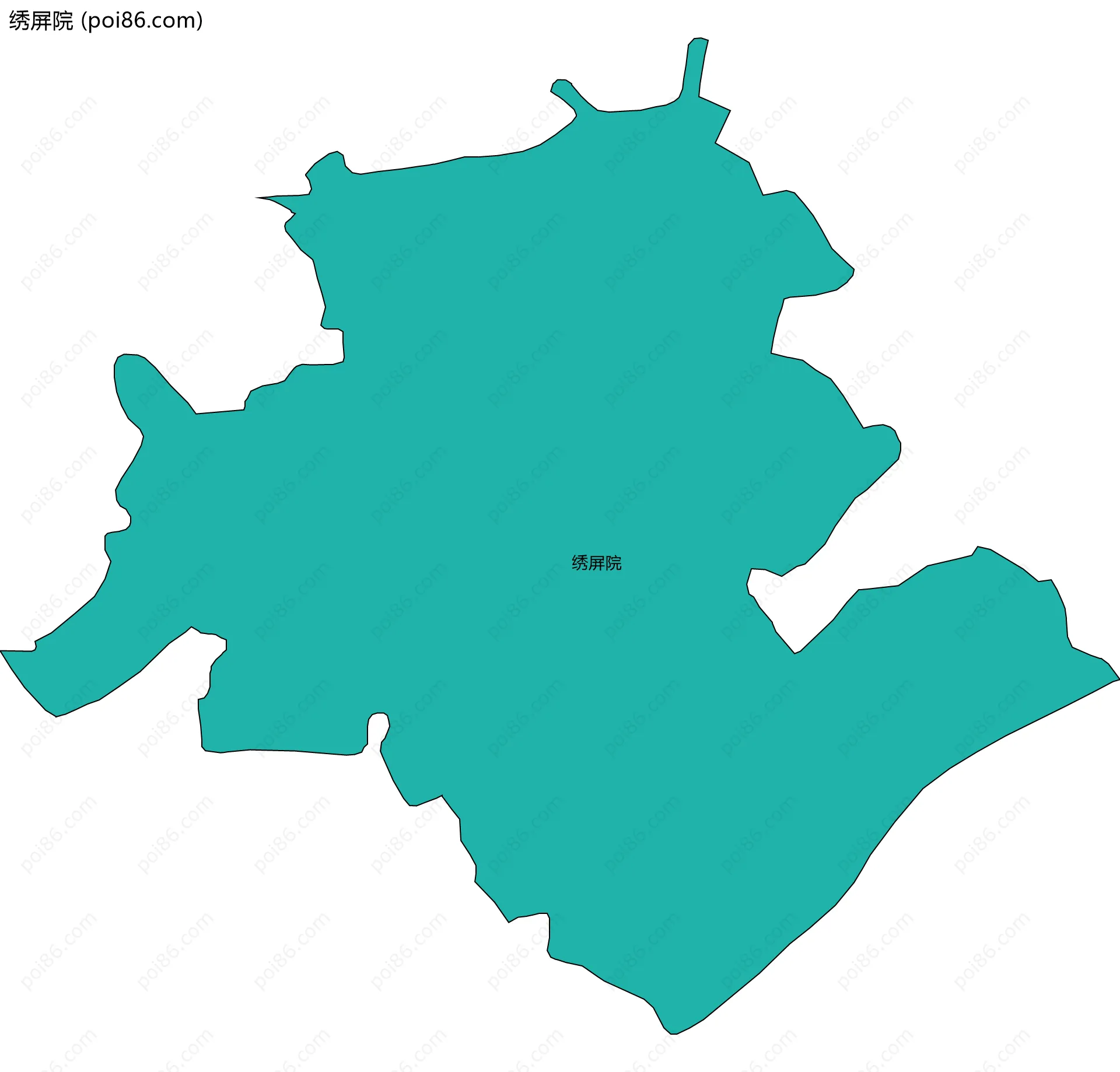 绣屏院边界地图