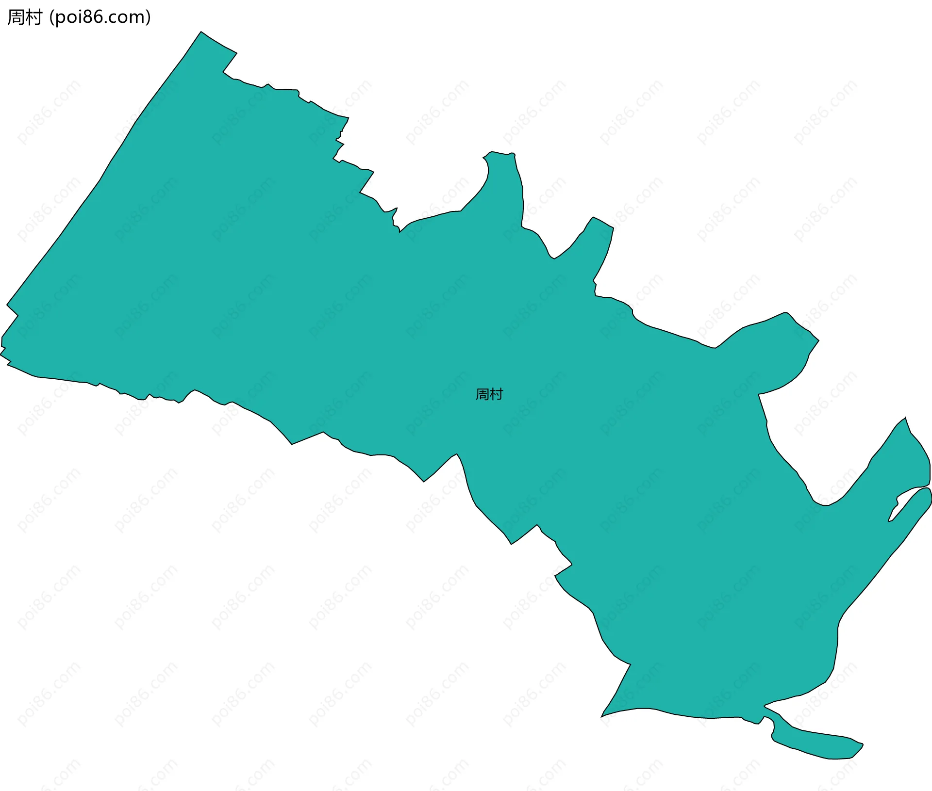 周村边界地图