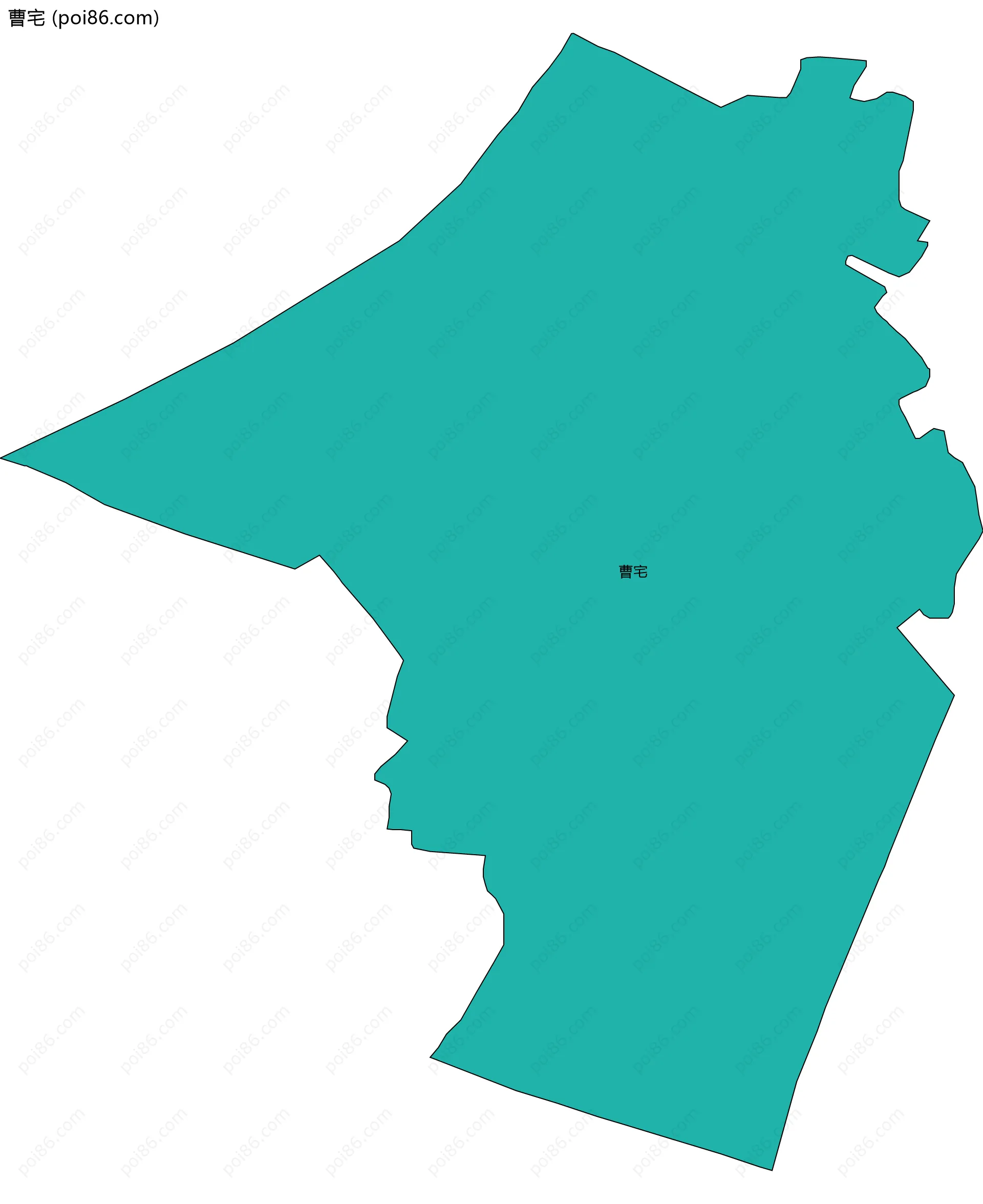 曹宅边界地图