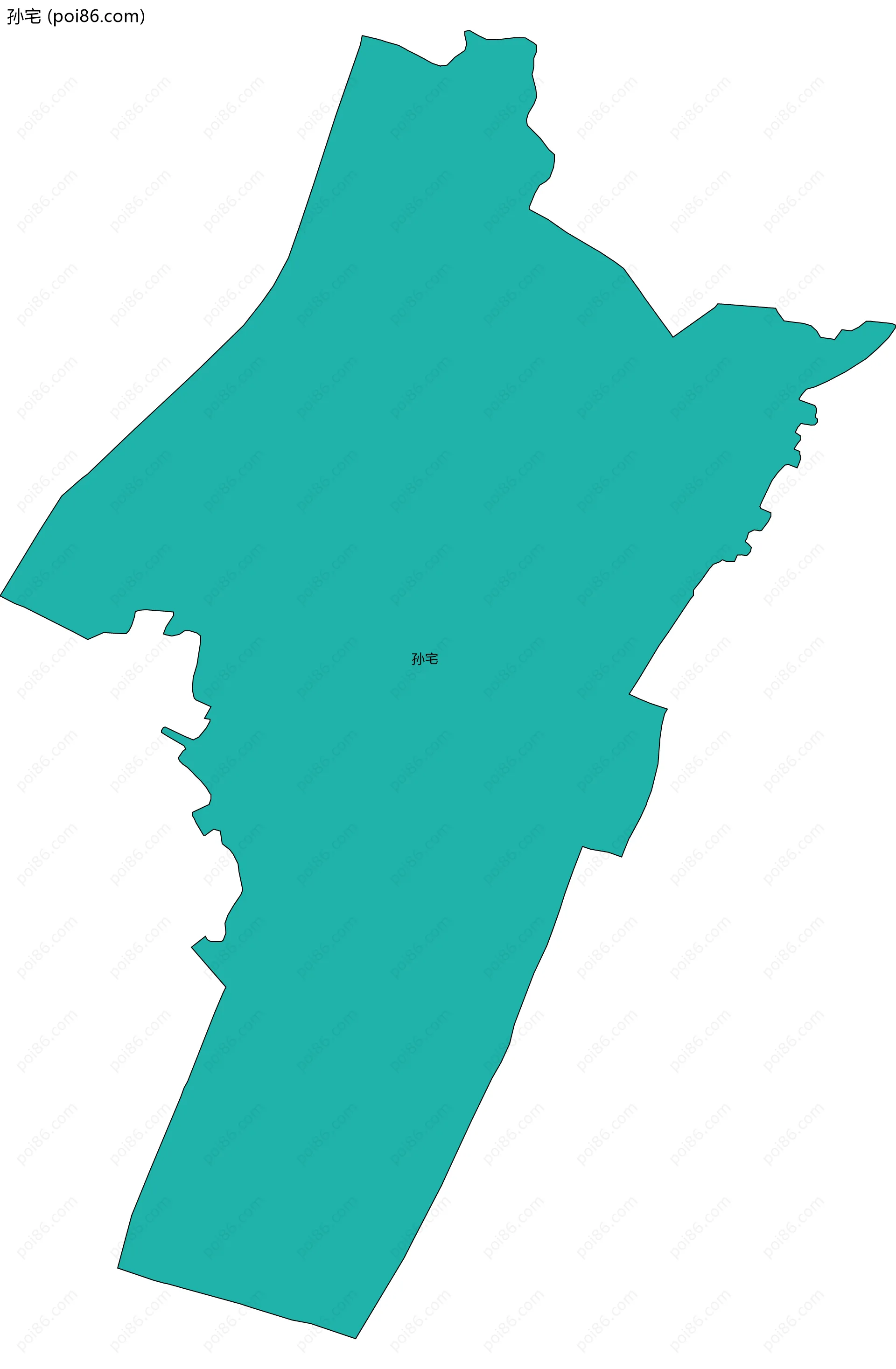 孙宅边界地图